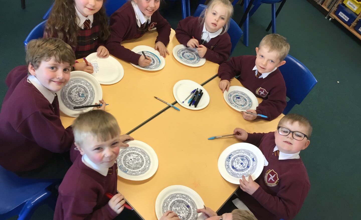 Image of Chinese New Year Celebrations - Willow Pattern Plates