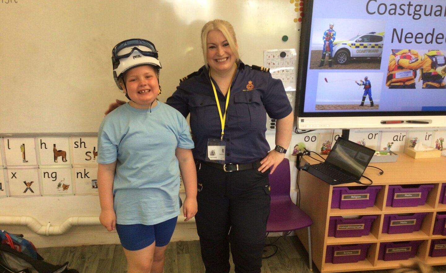 Image of National Drowning Prevention Week Coastguard Visit