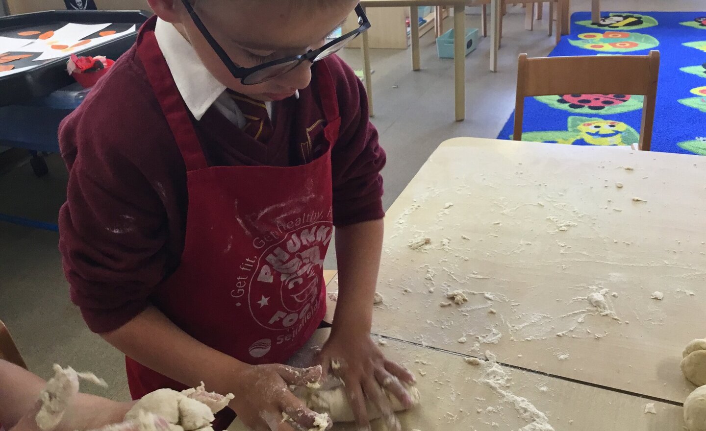 Image of The Little Red Hen make some bread