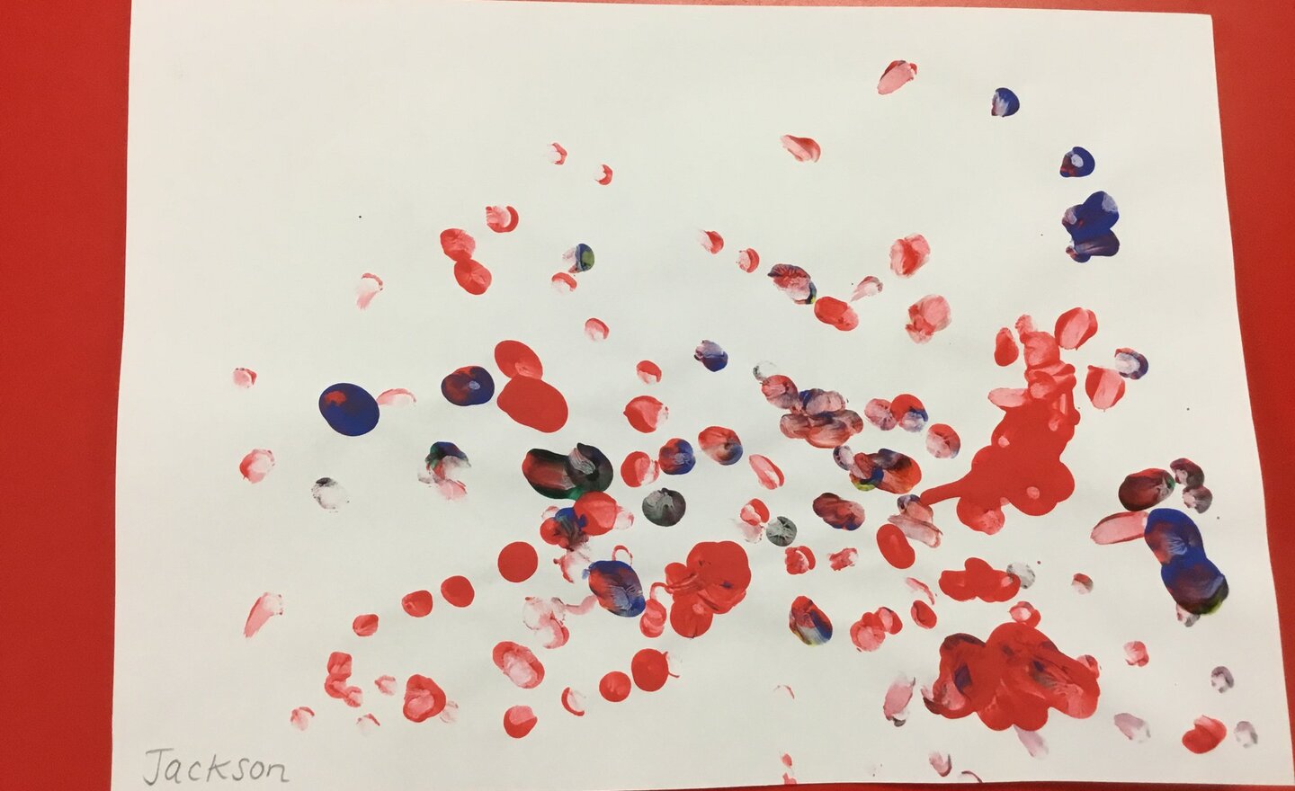 Image of  Nursery’s finger paintings 