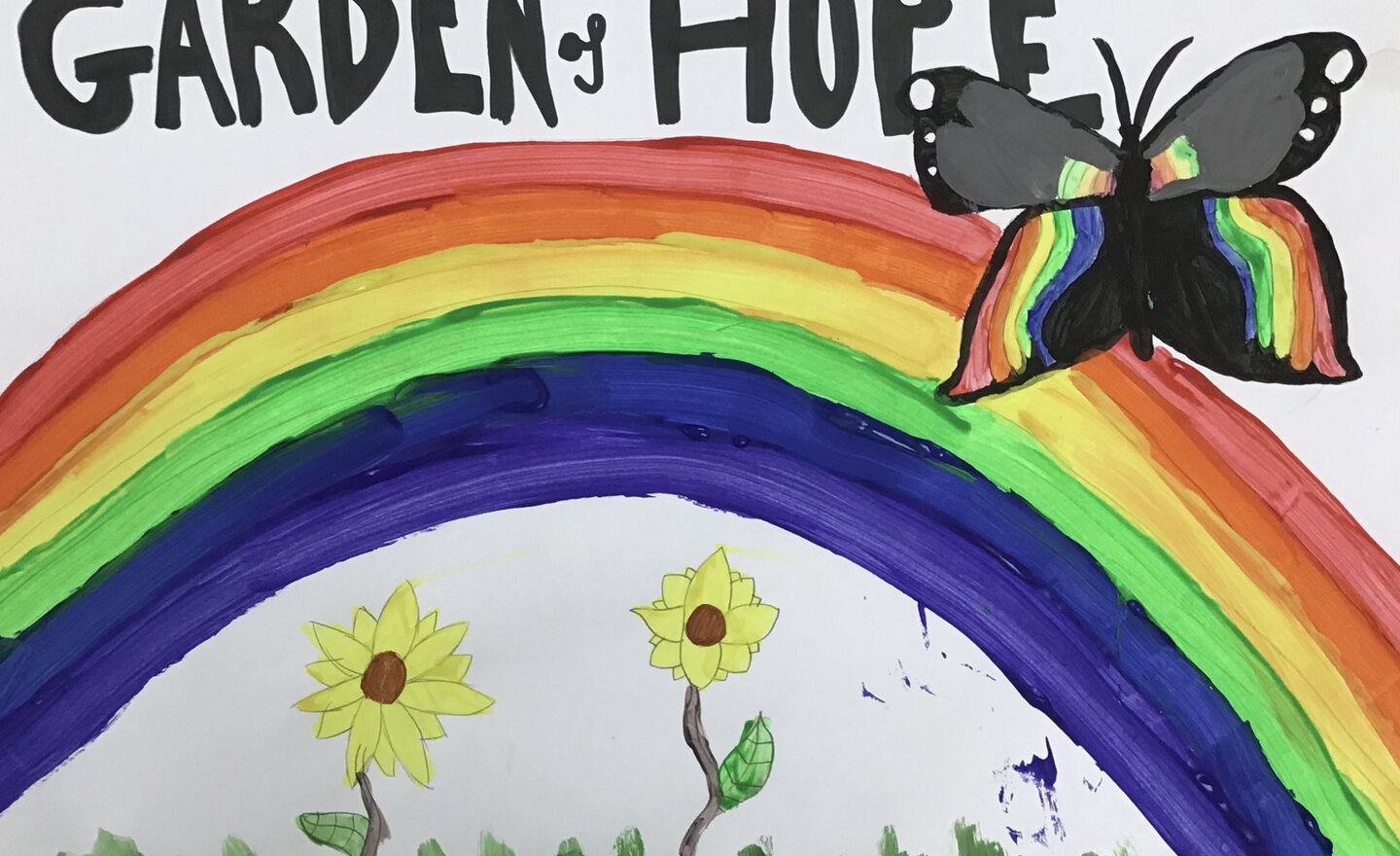 Image of Y6 create Rainbows of Hope