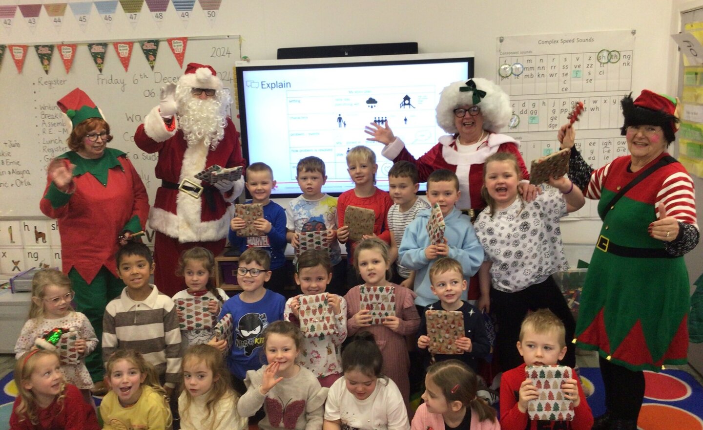 Image of Year 1’s Christmas Surprise Visit 