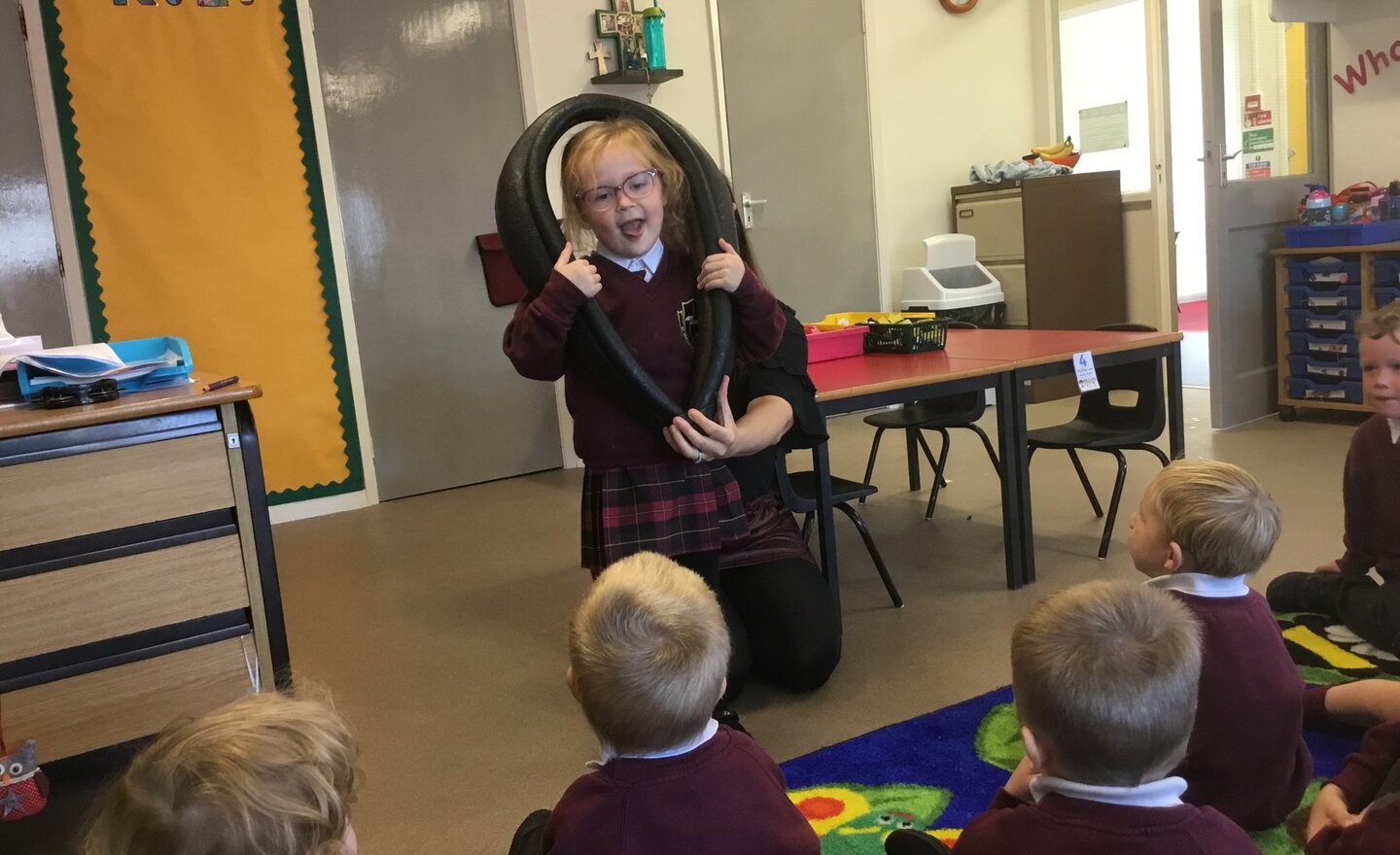 Image of Nursery and Reception learning about Crab Fair