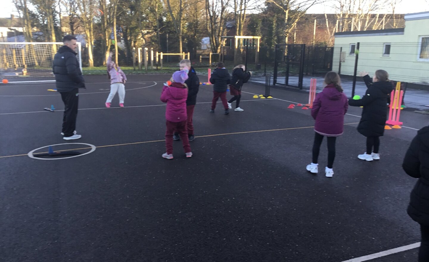 Image of Year 3 practice their Cricket Skills 2025