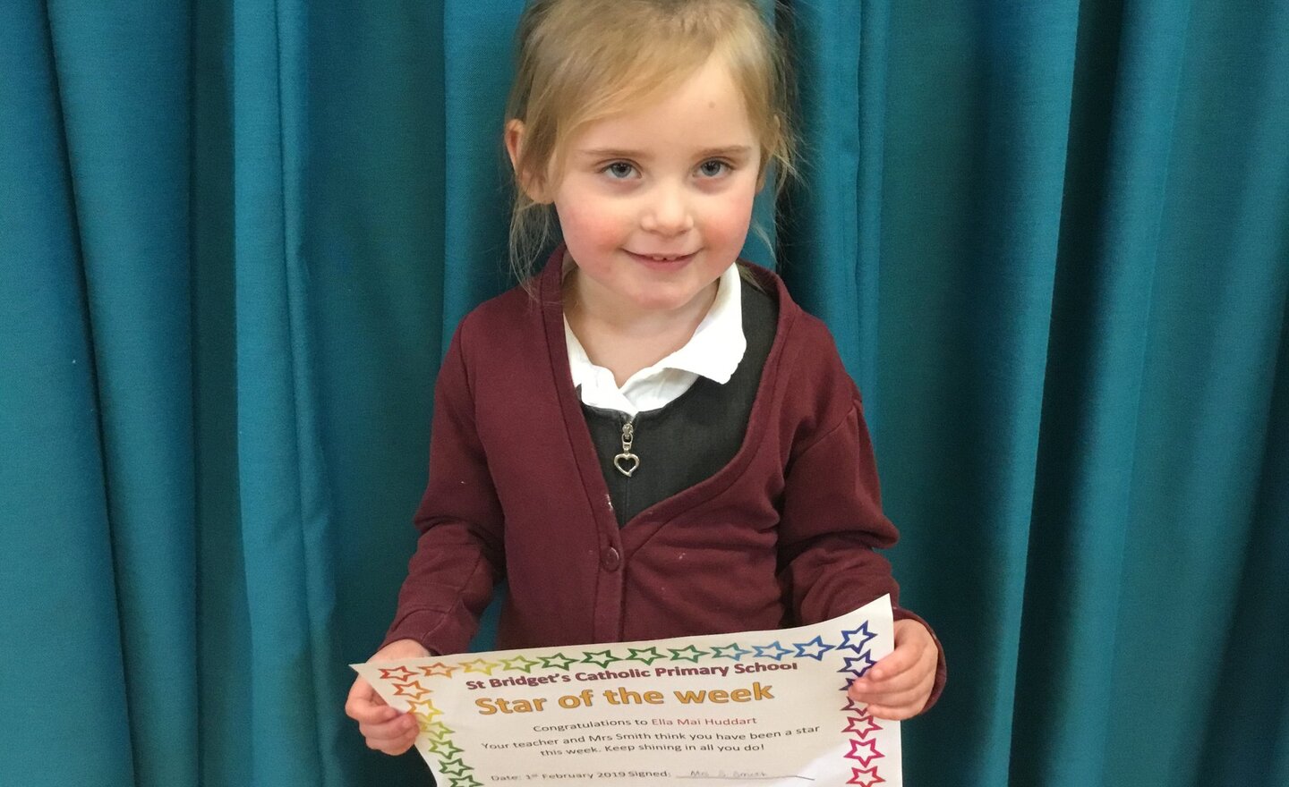 Image of Last week’s Star of the week in Nursery 