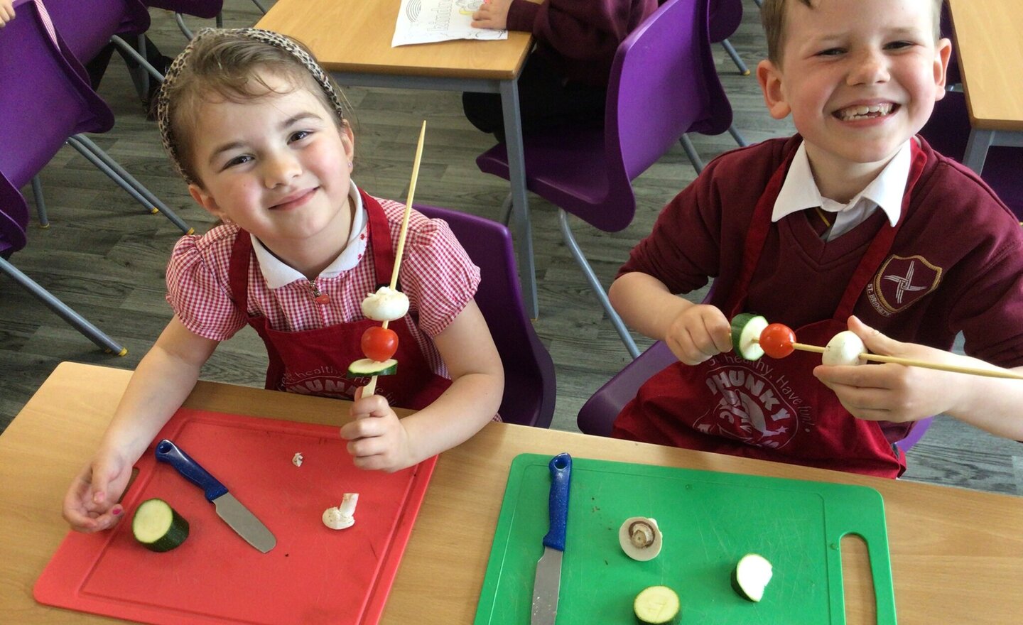 Image of Vegetable Kebabs in Year 1