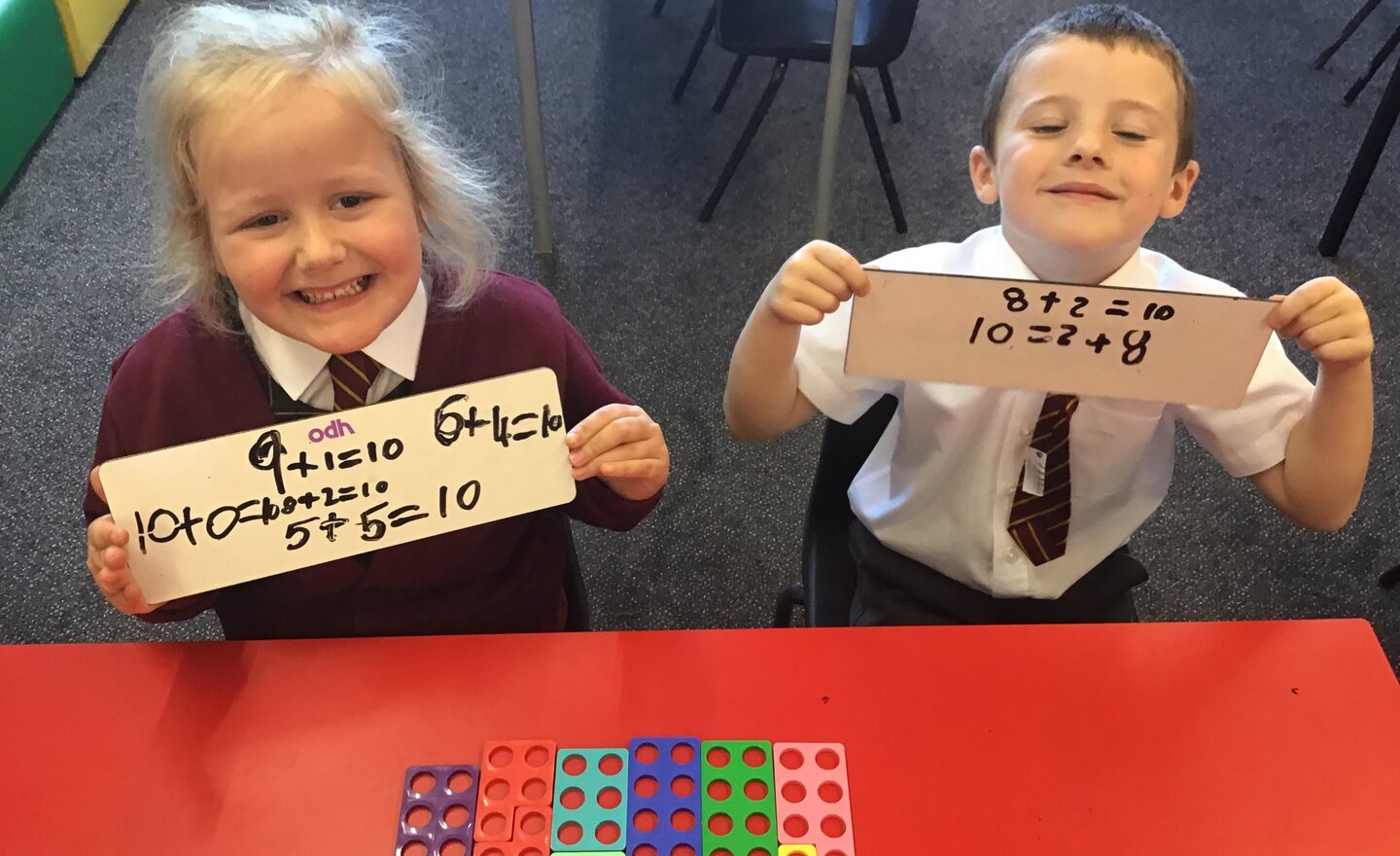 Image of Y1 Numicon Number Bonds