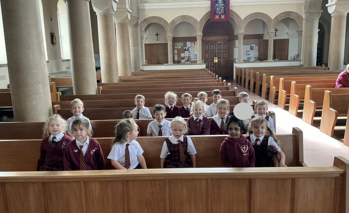 Image of Reception’s Visit to Church: Learning About Baptism