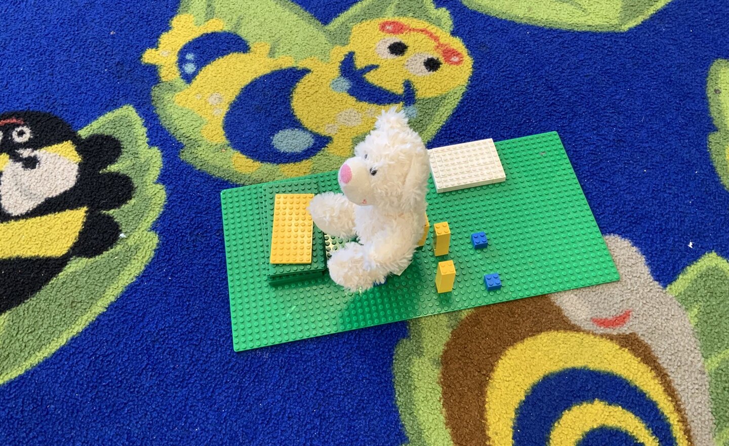 Image of Reception making a new chair for Baby Bear