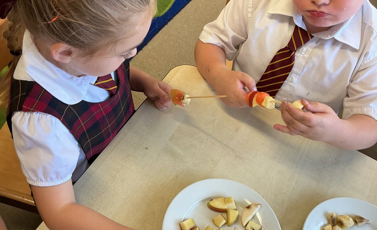Image of Reception fruit kebabs-repeating patterns