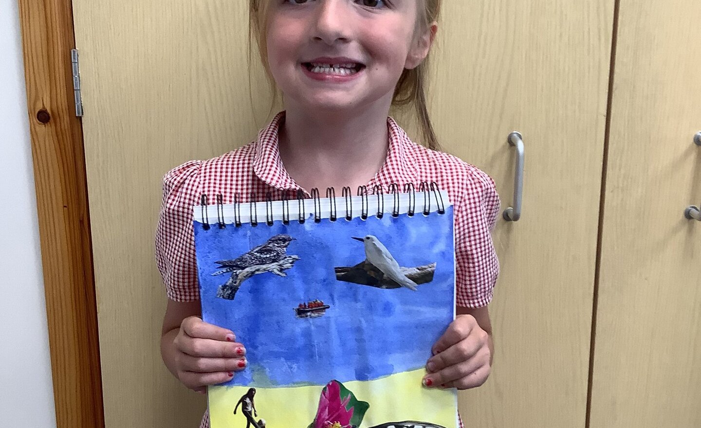 Image of Collage Painting in Year 2