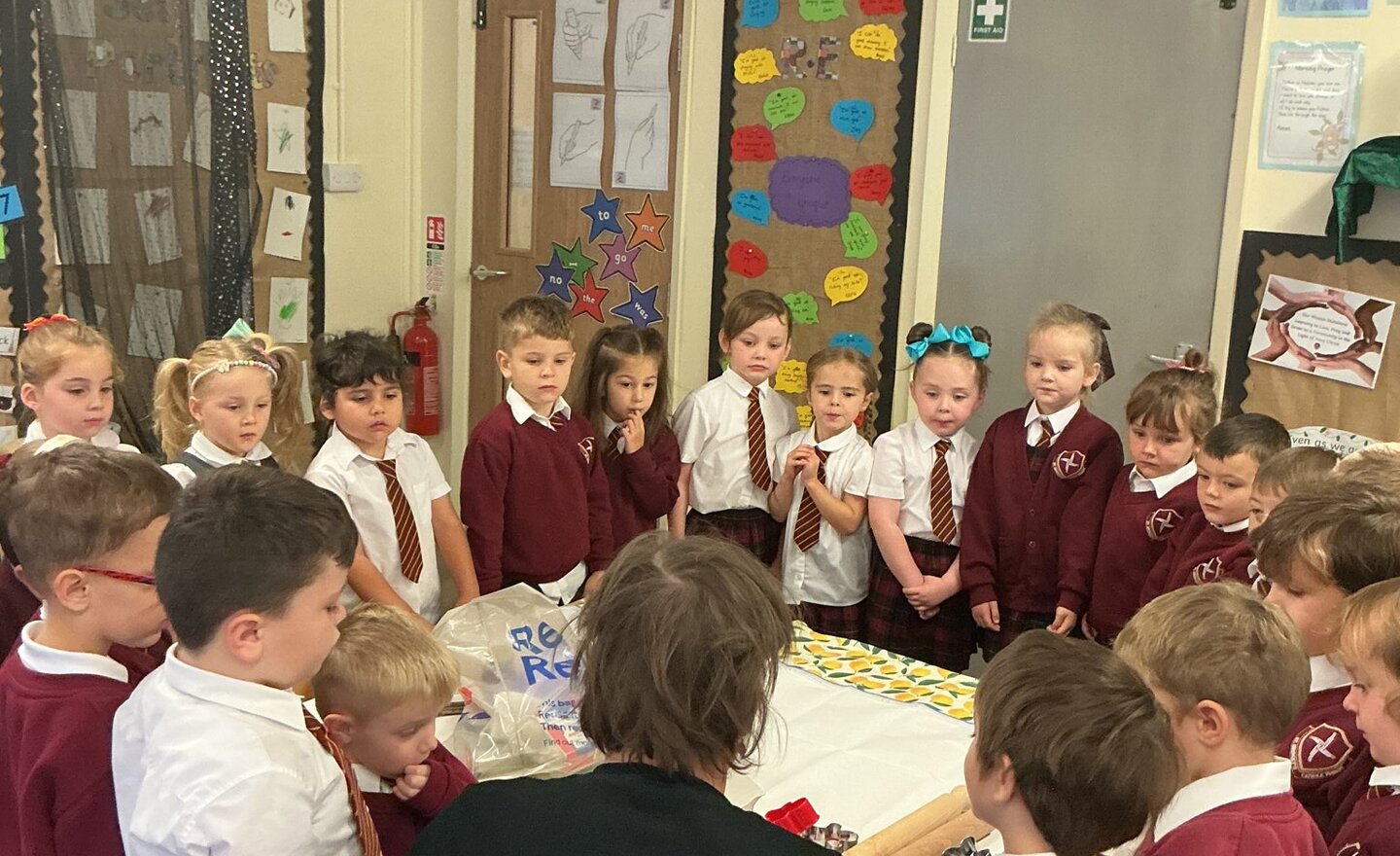 Image of Reception making Gingerbread Men 