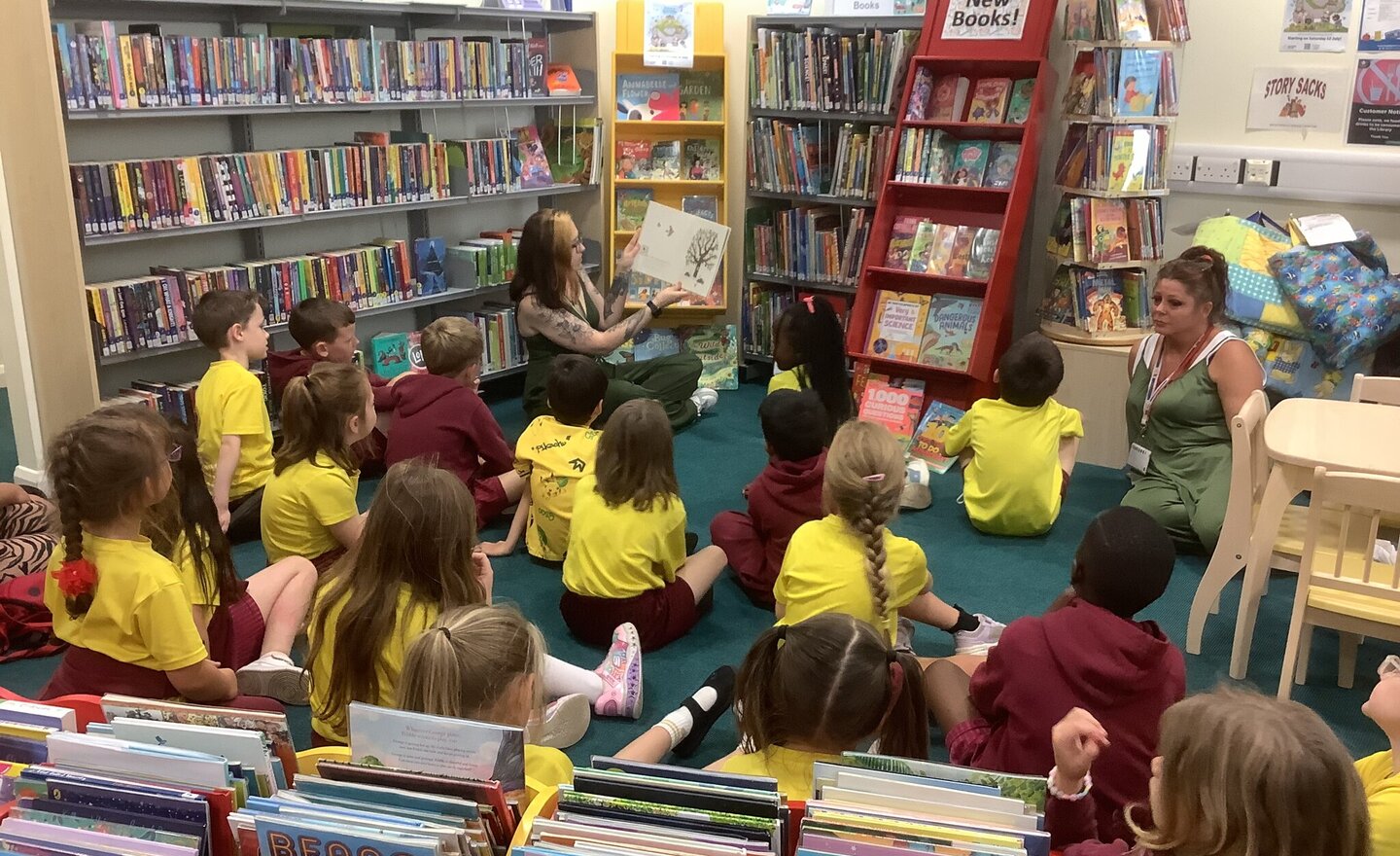 Image of Final Library Visit of the School Year for Year 2