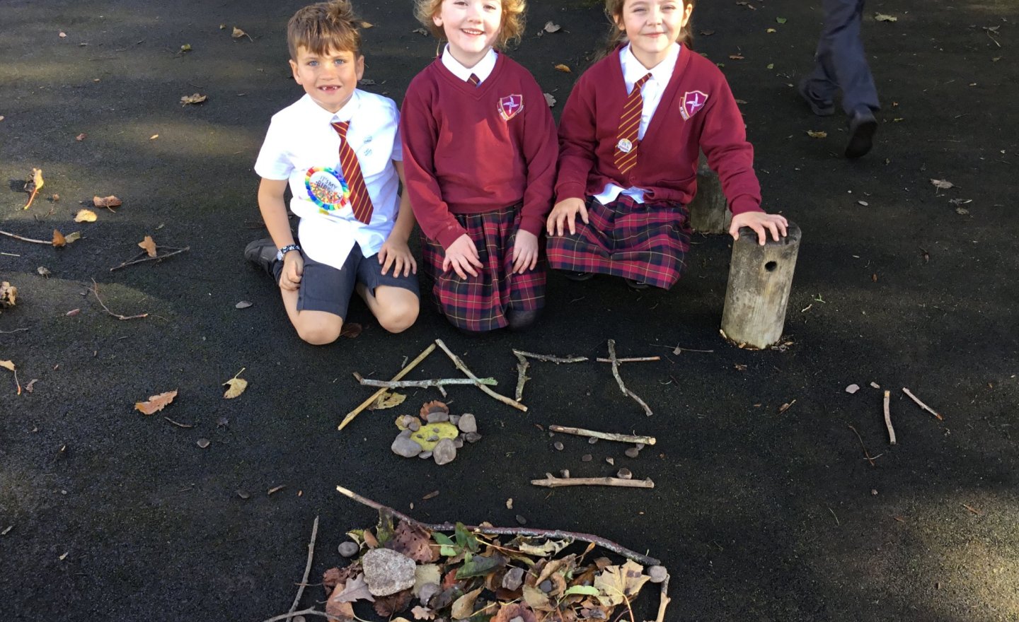 Image of Year 2 Andy Goldsworthy Inspired Art