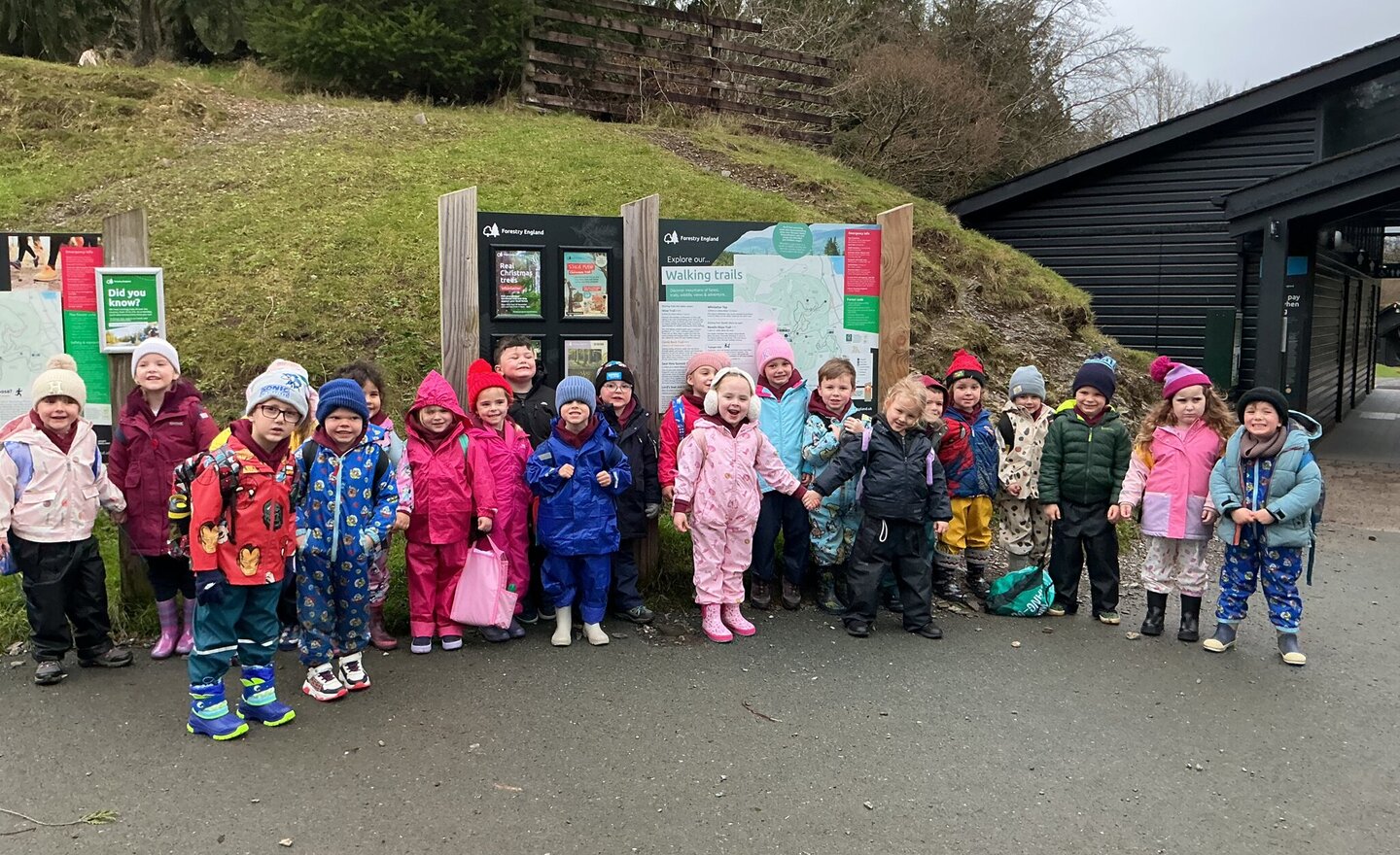 Image of Reception’s school trip to Whinlatter Forest