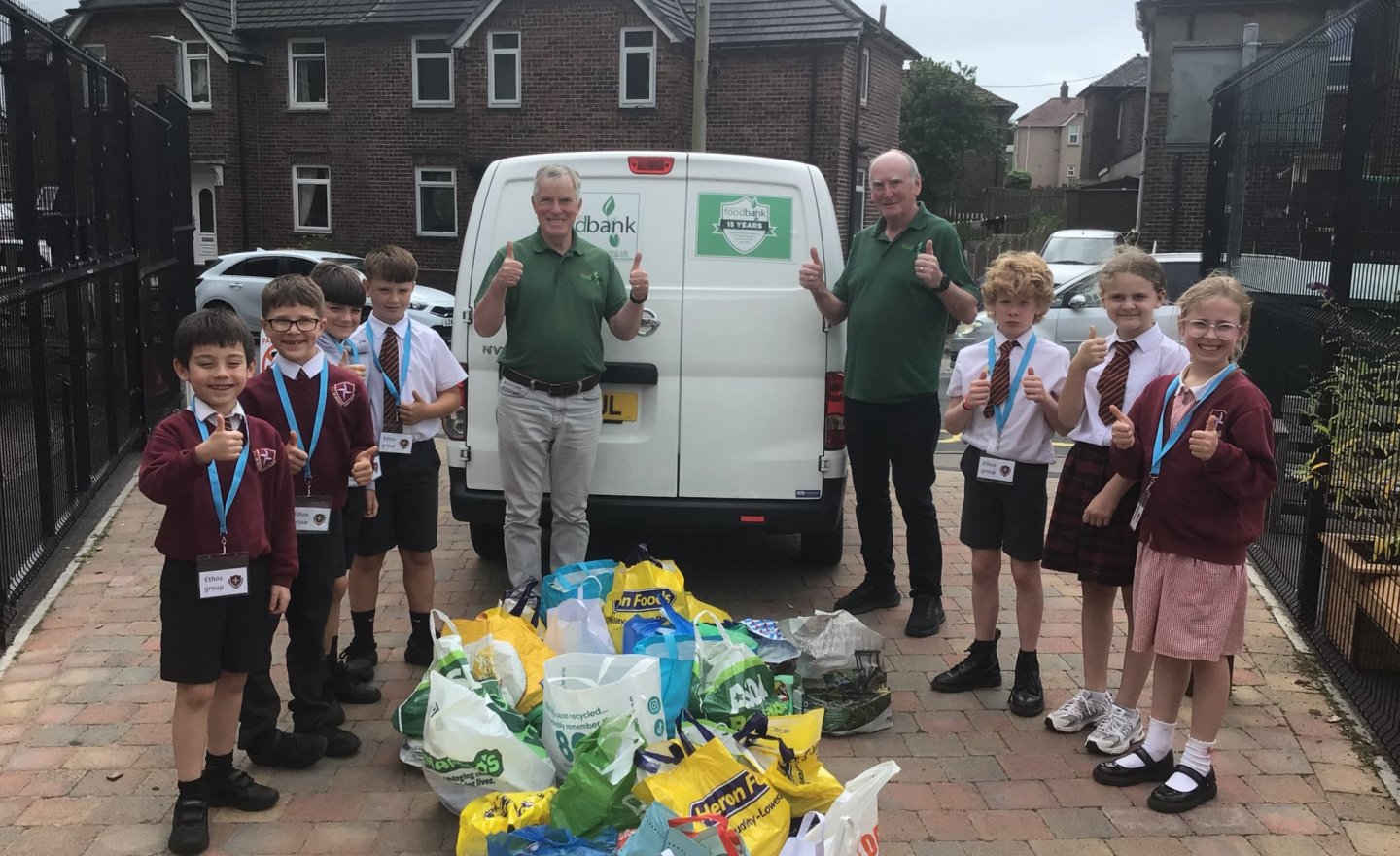 Image of Ethos Group Give Food to Food Bank 