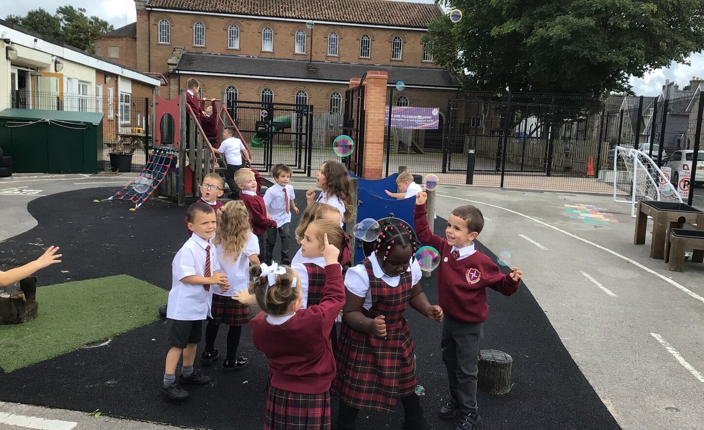 Image of Reception’s first week at school 2025