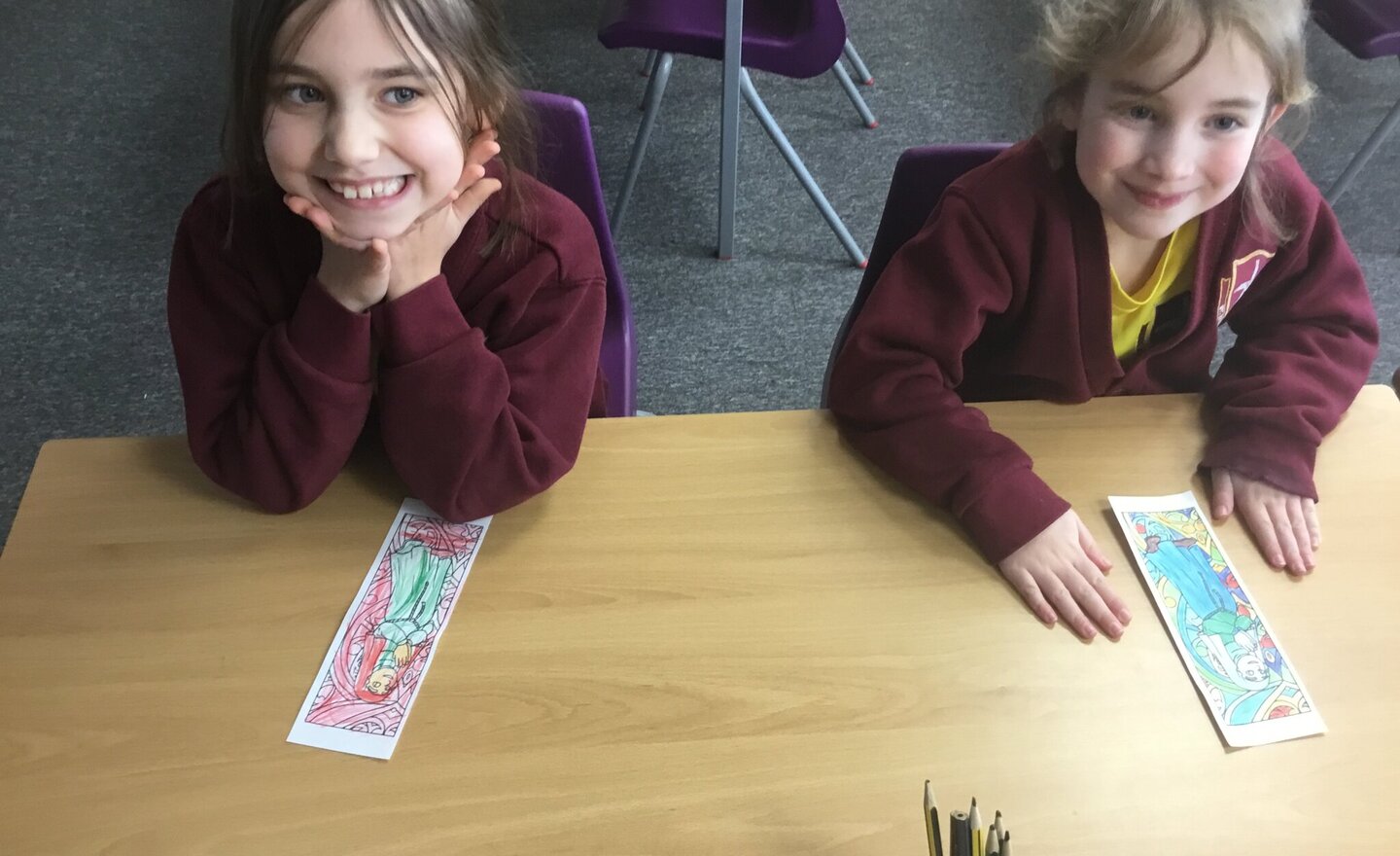 Image of St Bridget’s day bookmarks in Year 2