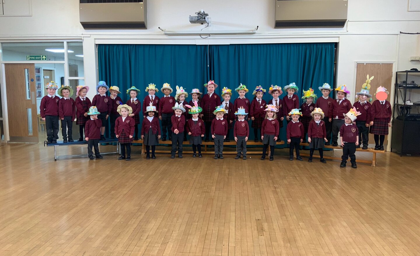 Image of Nursery 1 and Reception’s Easter Bonnet parade 