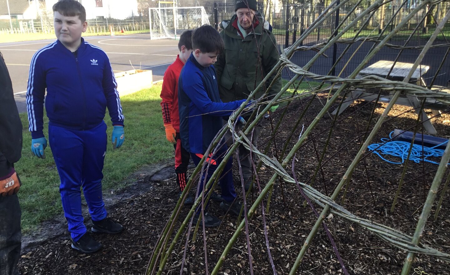 Image of Building the Willow Hide 