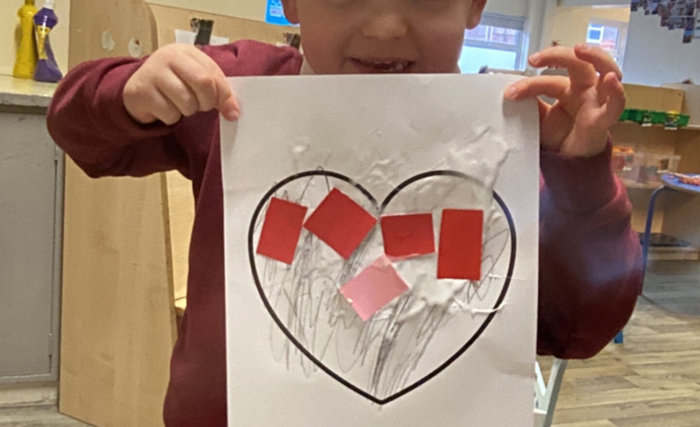 Image of Nursery Valentine’s Day and Chinese New Year crafts 