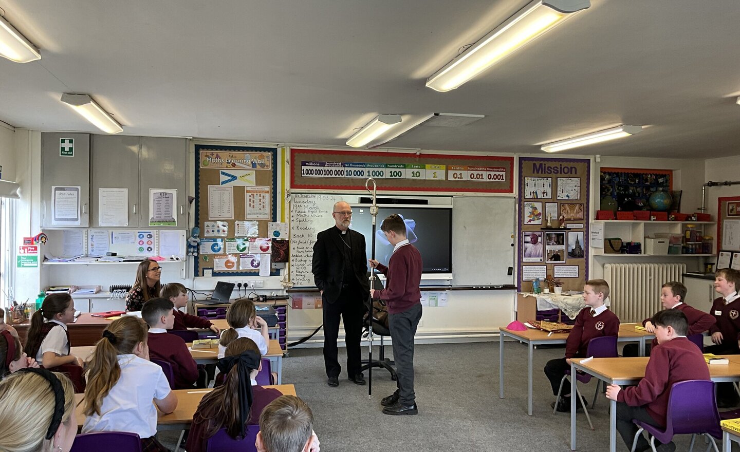 Image of Bishop Swarbrick Visits Year 5