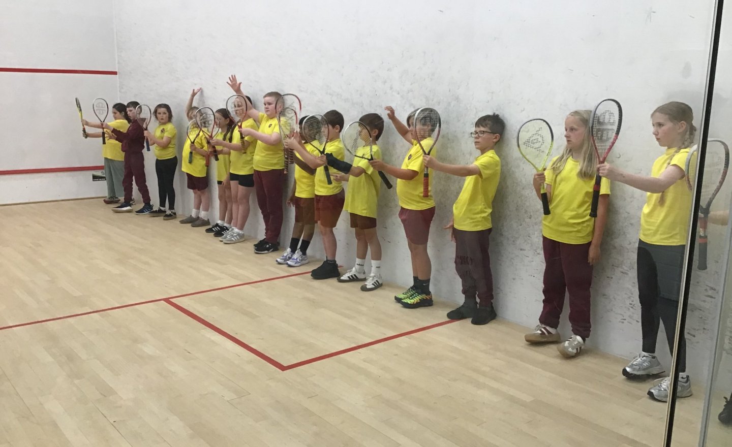 Image of Year 4’s First Squash Lesson