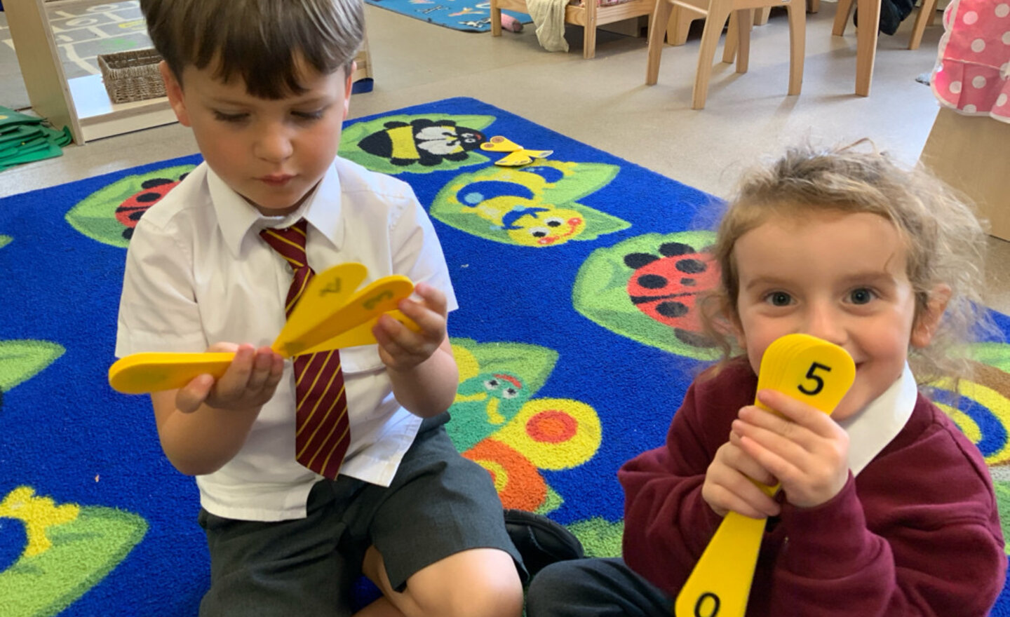 Image of Number counting in Reception 