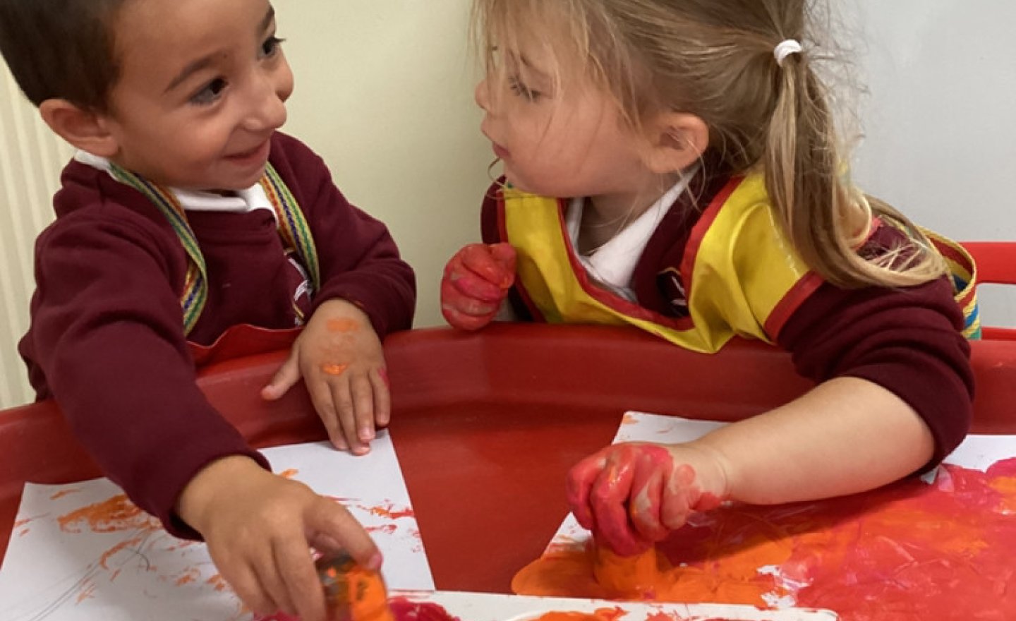 Image of Cork printing in Nursery 2&3