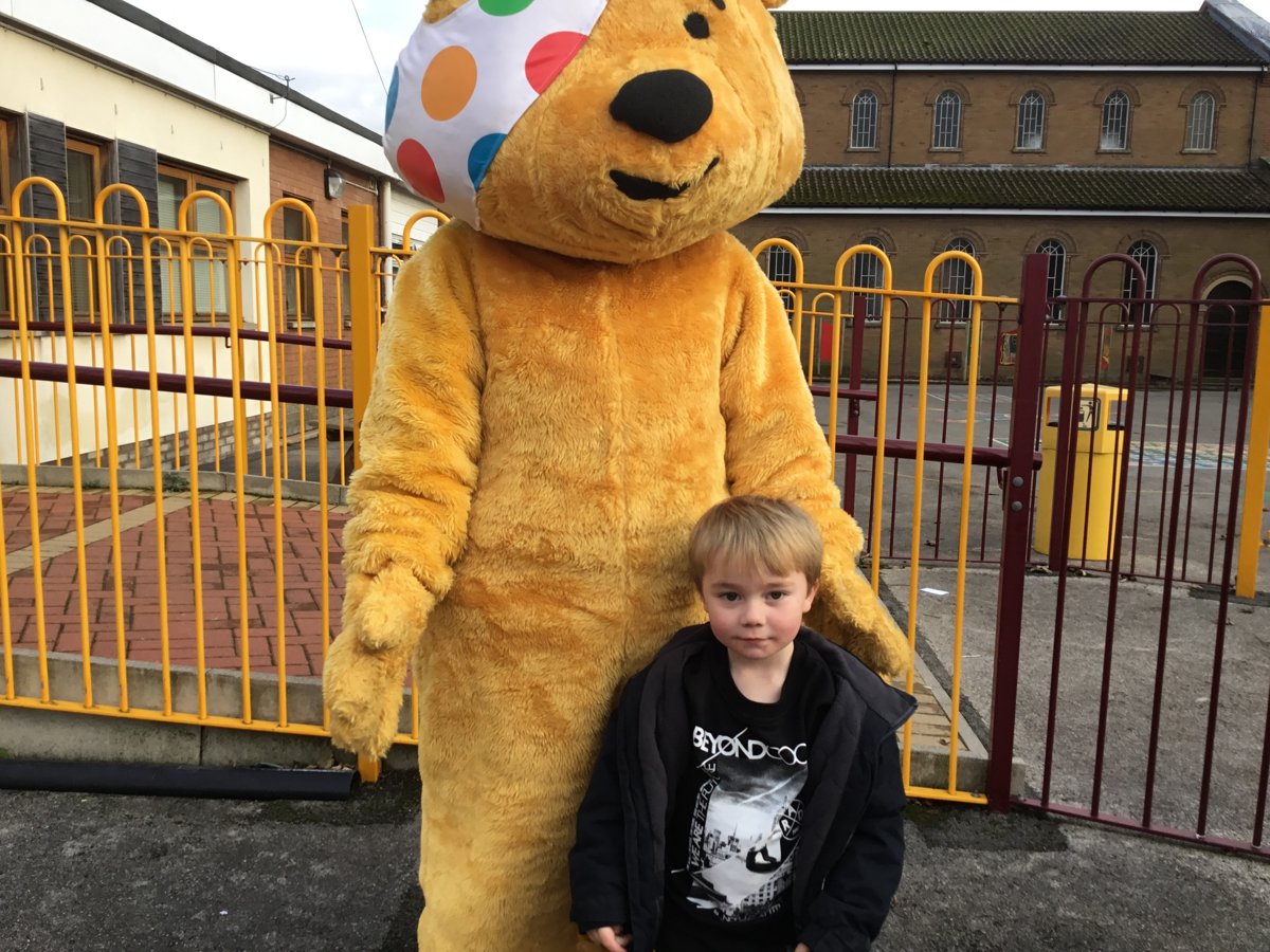 Pudsey bear visiting Nursery | St Bridget's Catholic Primary School