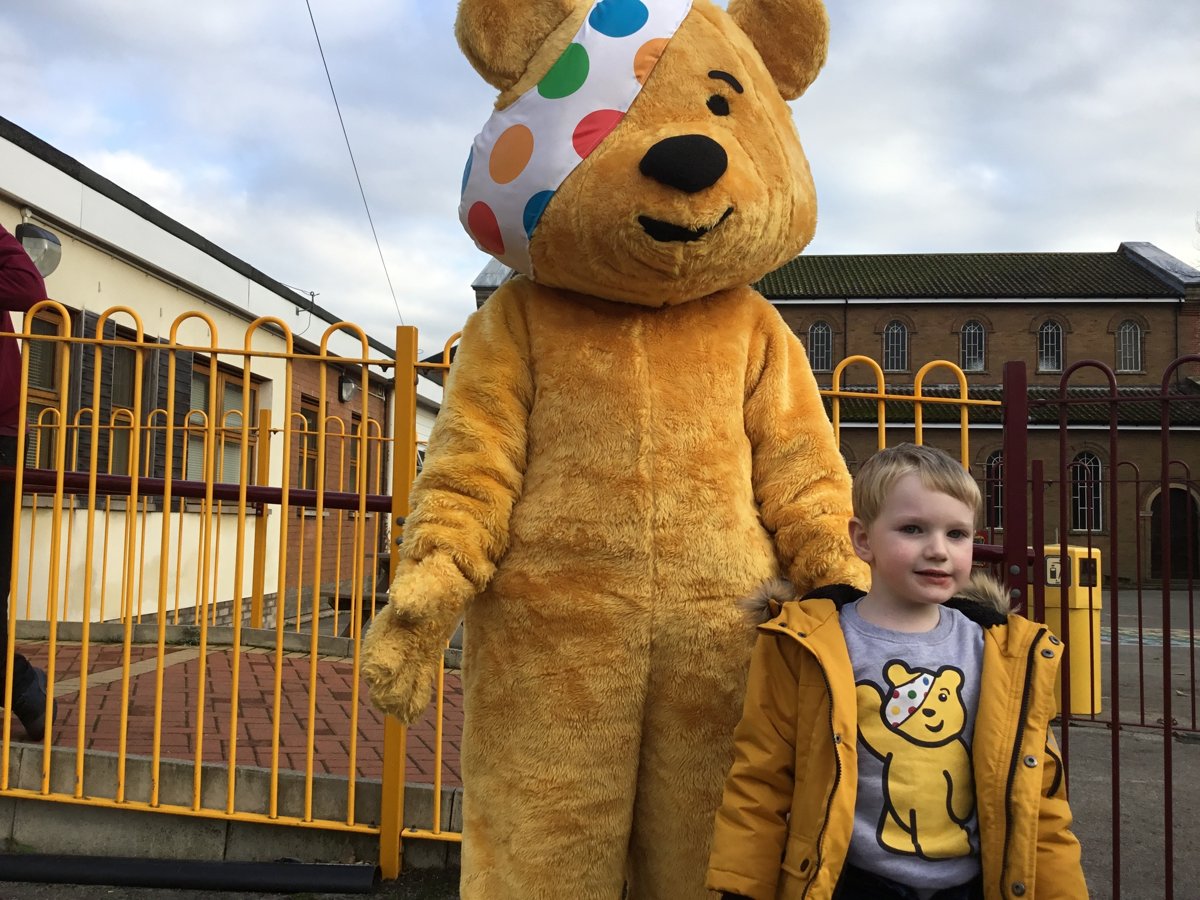 Pudsey bear visiting Nursery | St Bridget's Catholic Primary School