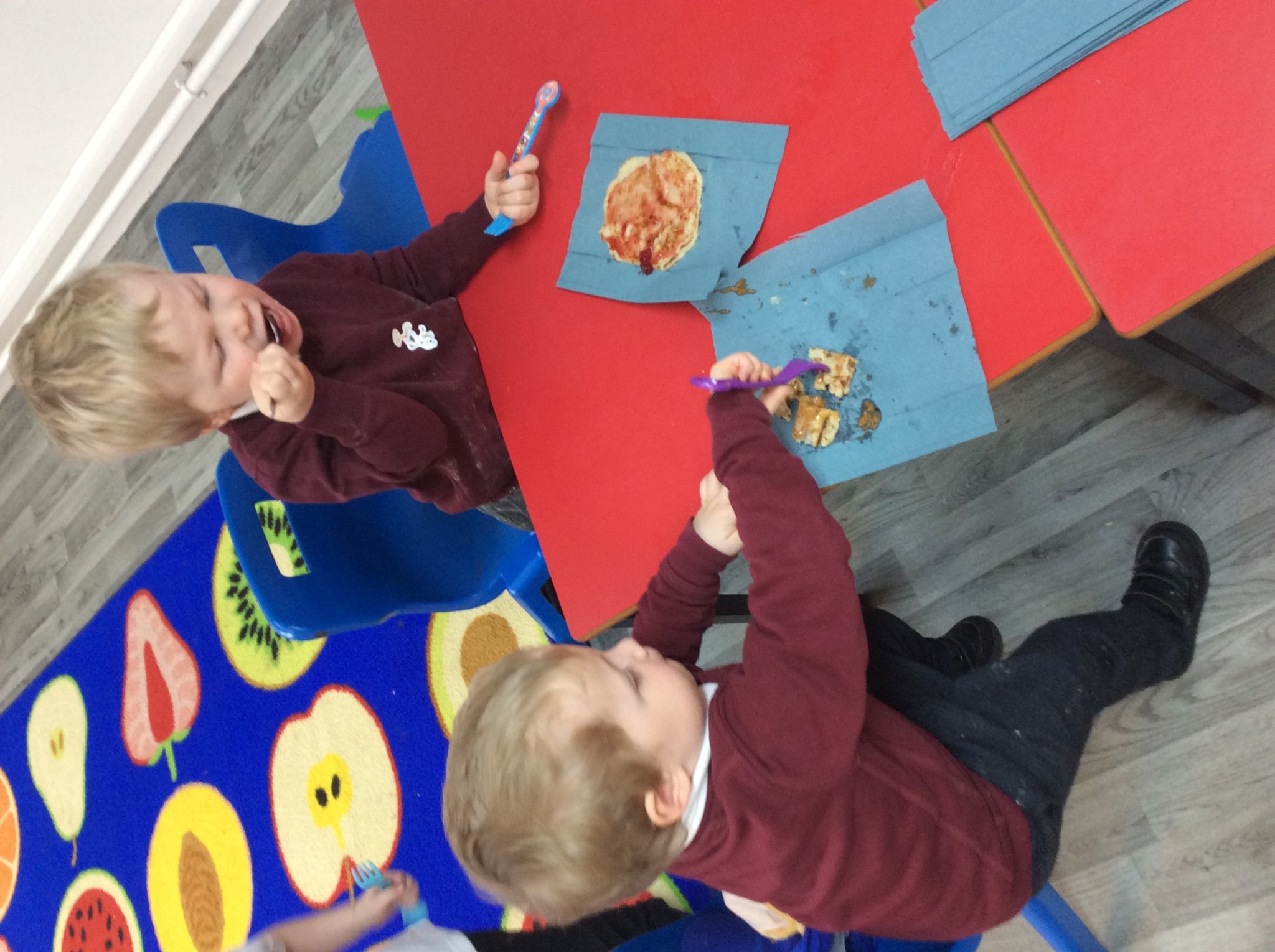 Image of Pancake tasting in Nursery 