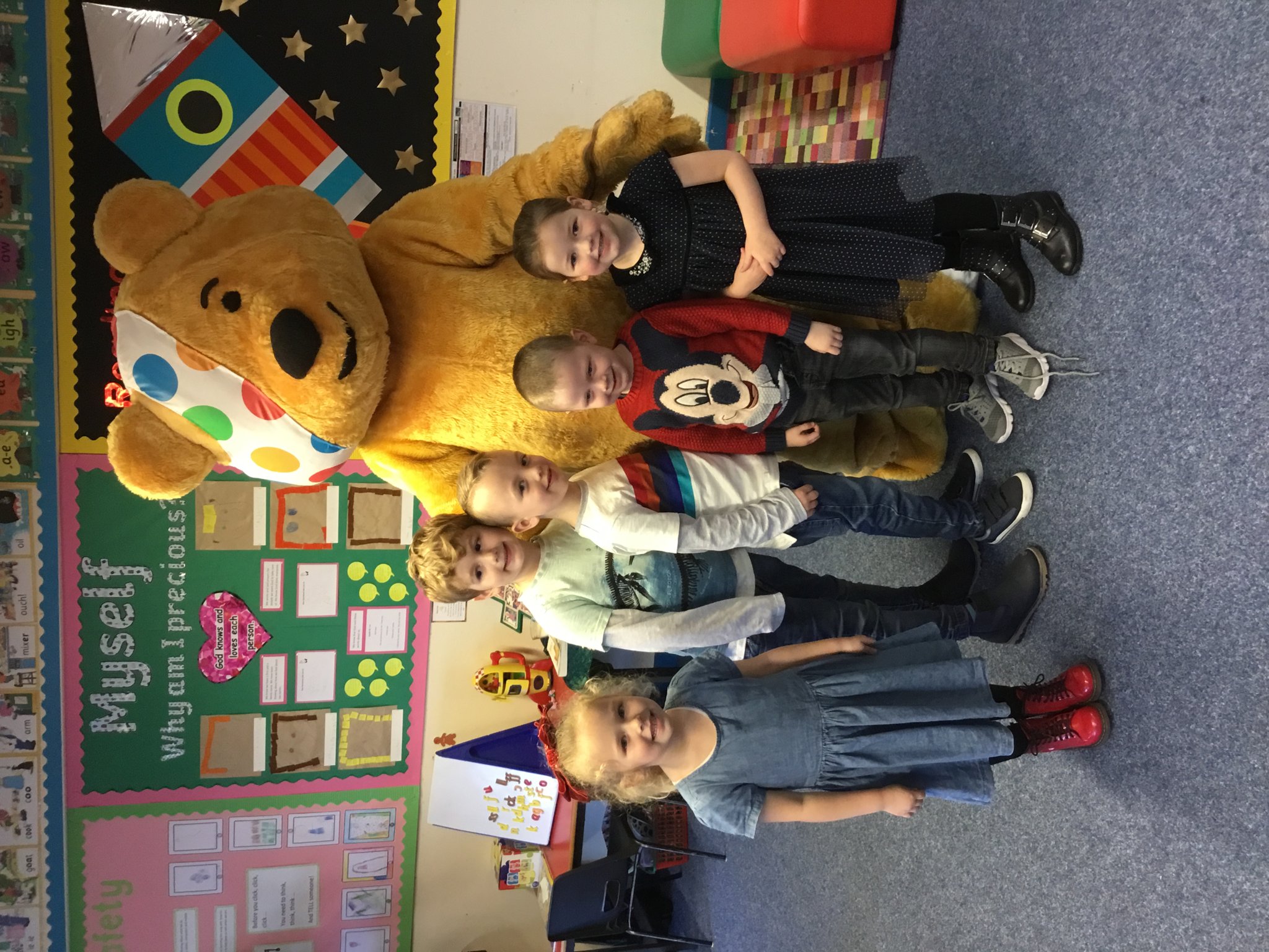 Image of A visit from Pudsey Bear