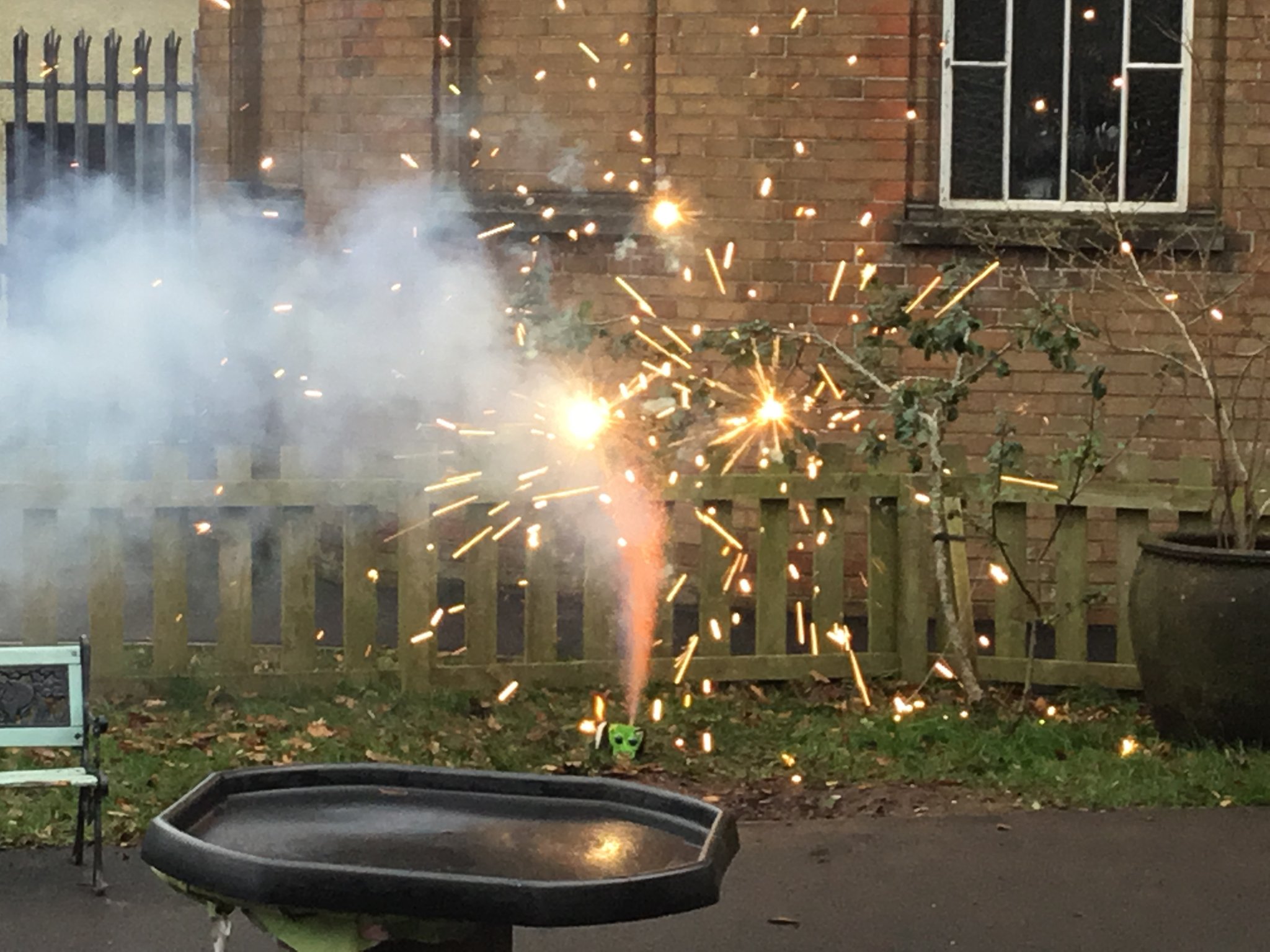 Image of Reception bonfire celebrations 