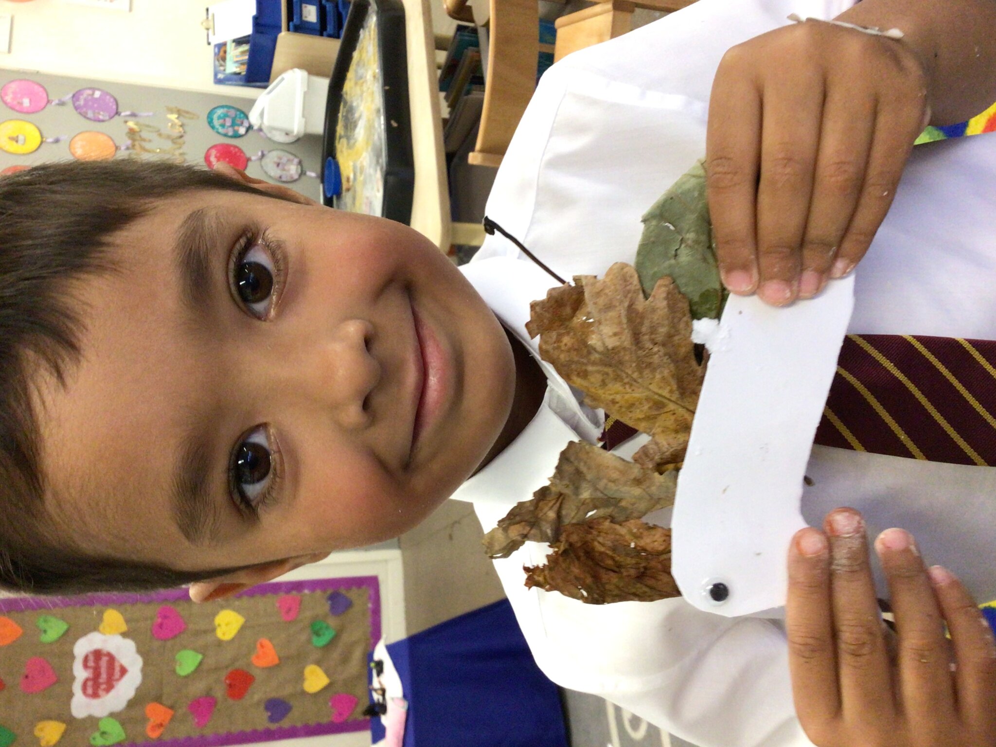 Image of Autumn crafting in Reception 