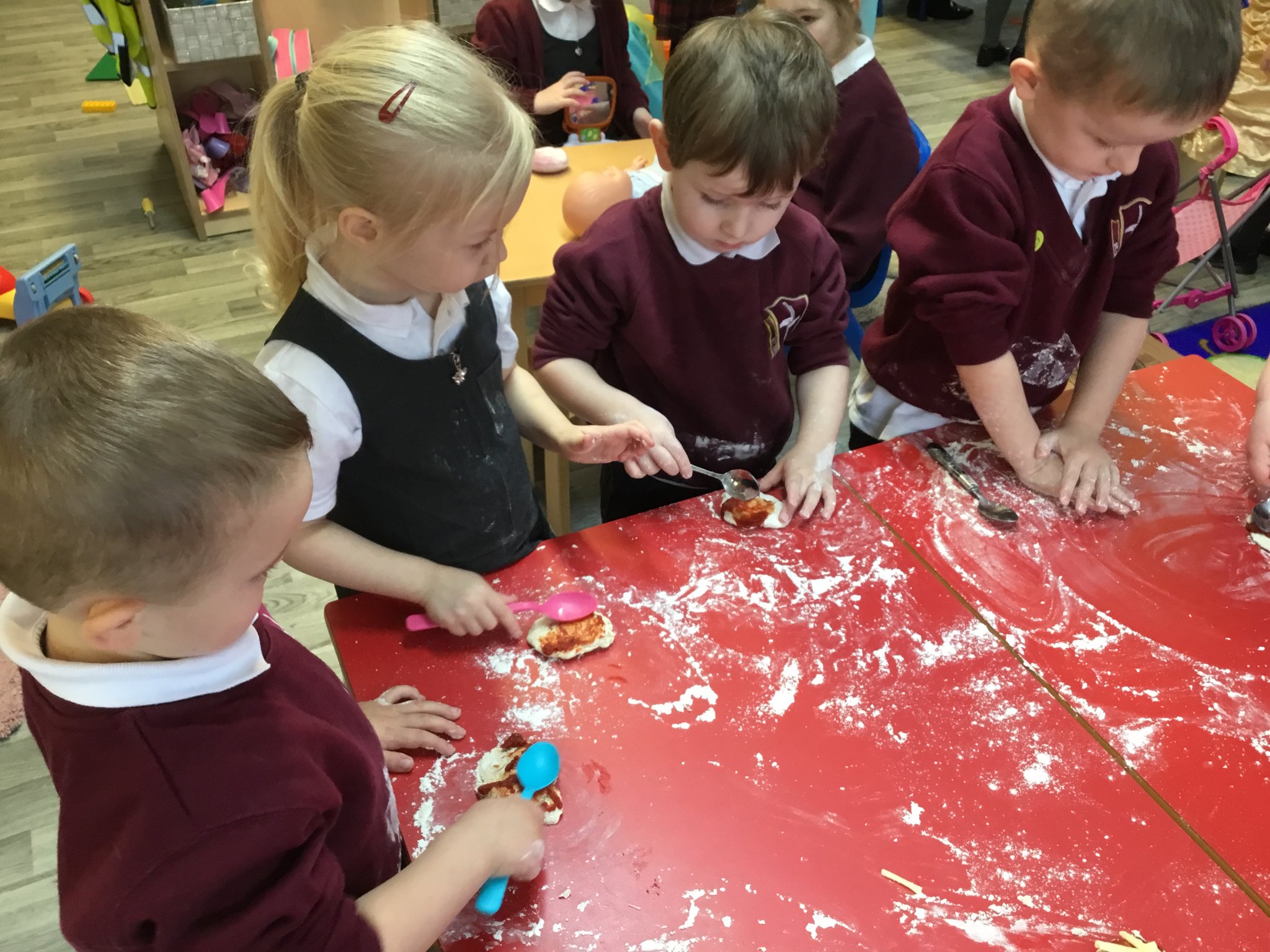 Image of Pizza making in Nursery