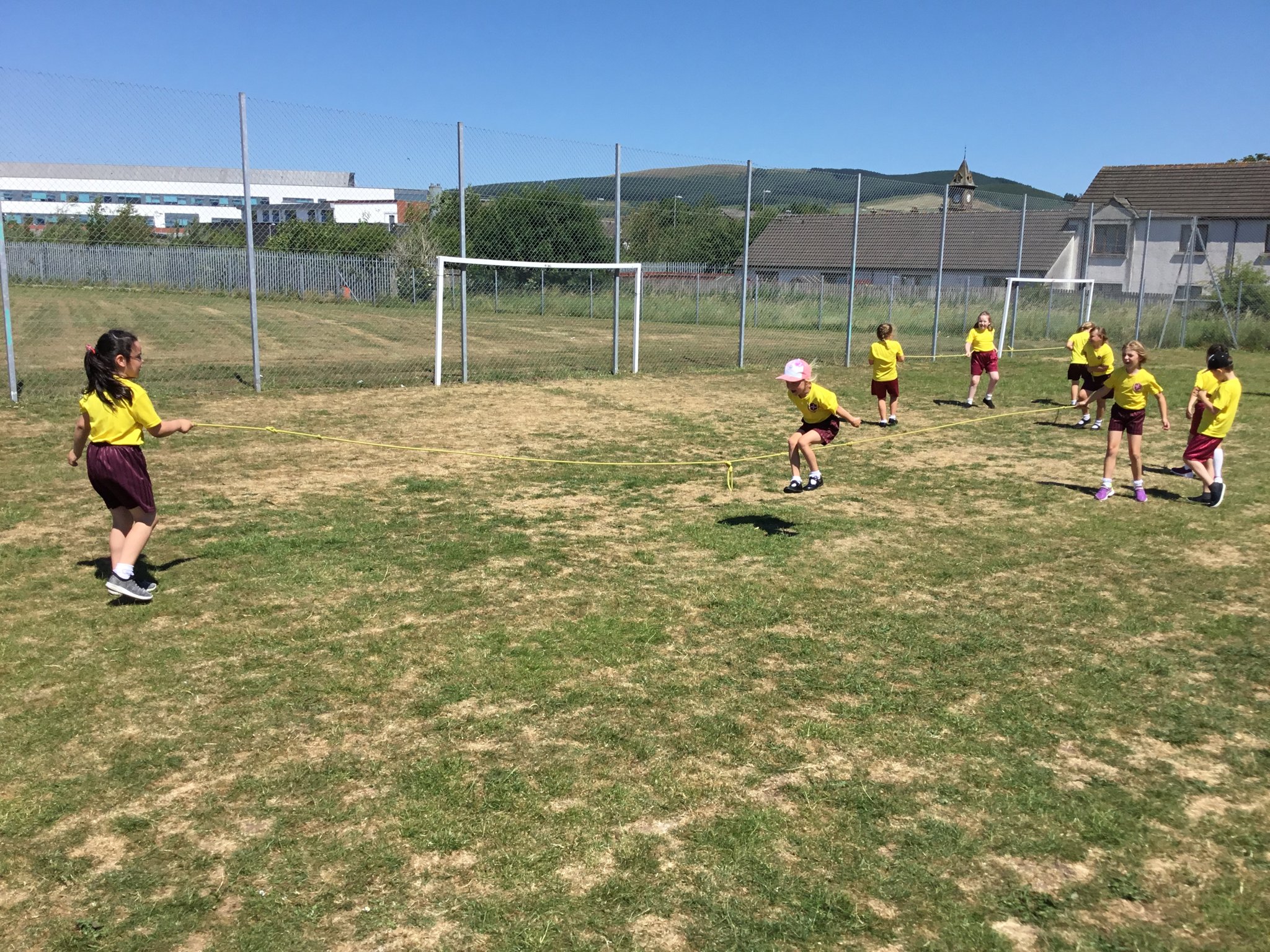 Image of Year 2 Skipping in the Sun