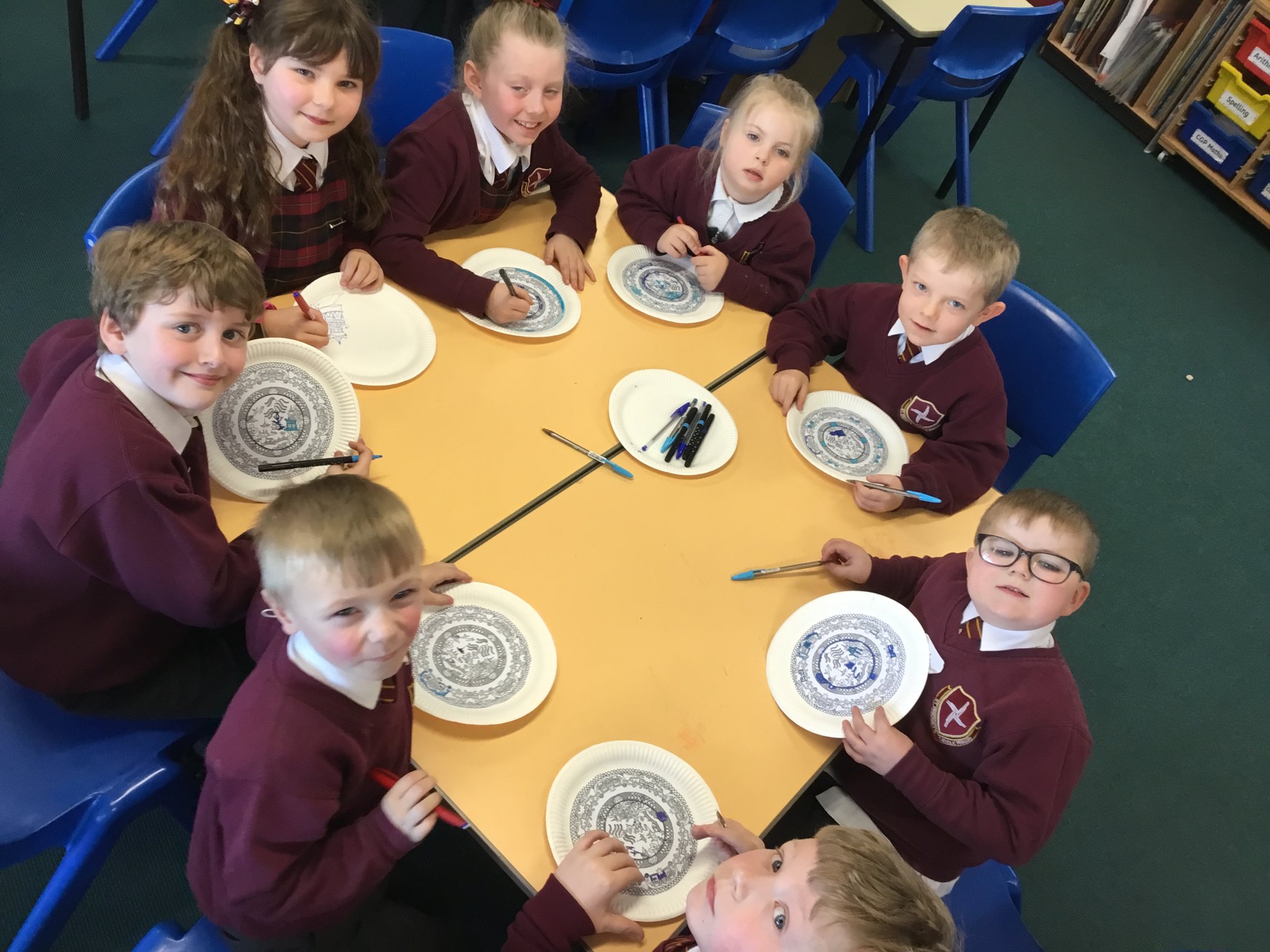 Image of Chinese New Year Celebrations - Willow Pattern Plates