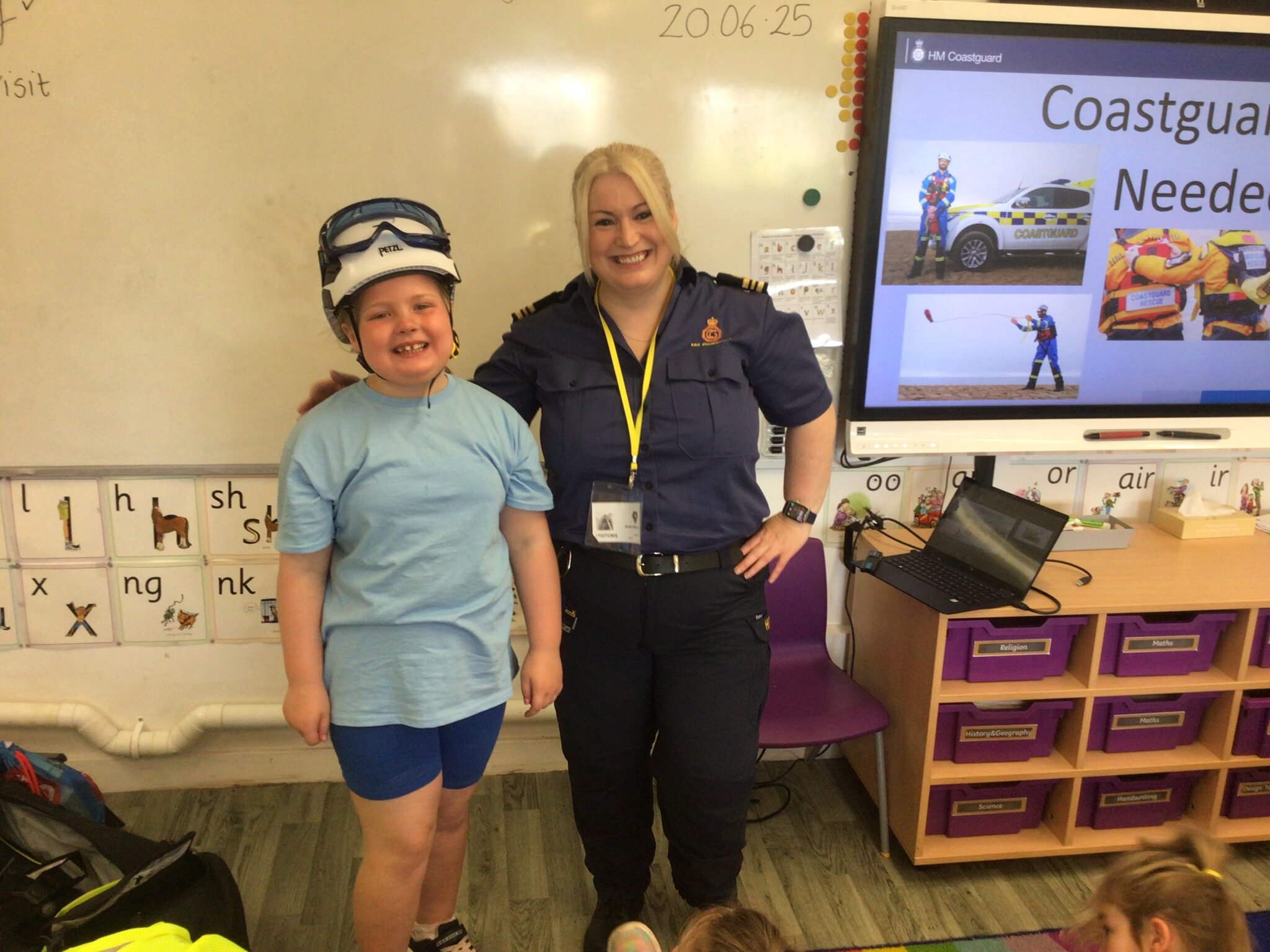 Image of National Drowning Prevention Week Coastguard Visit