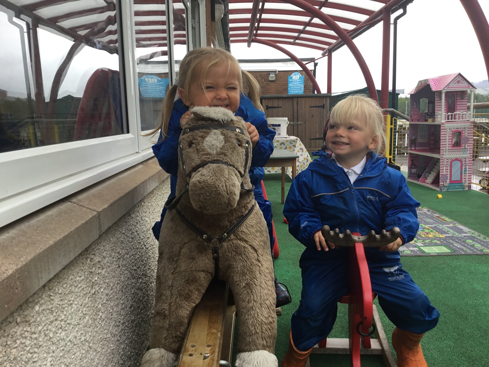 Image of Nursery fun in the rain