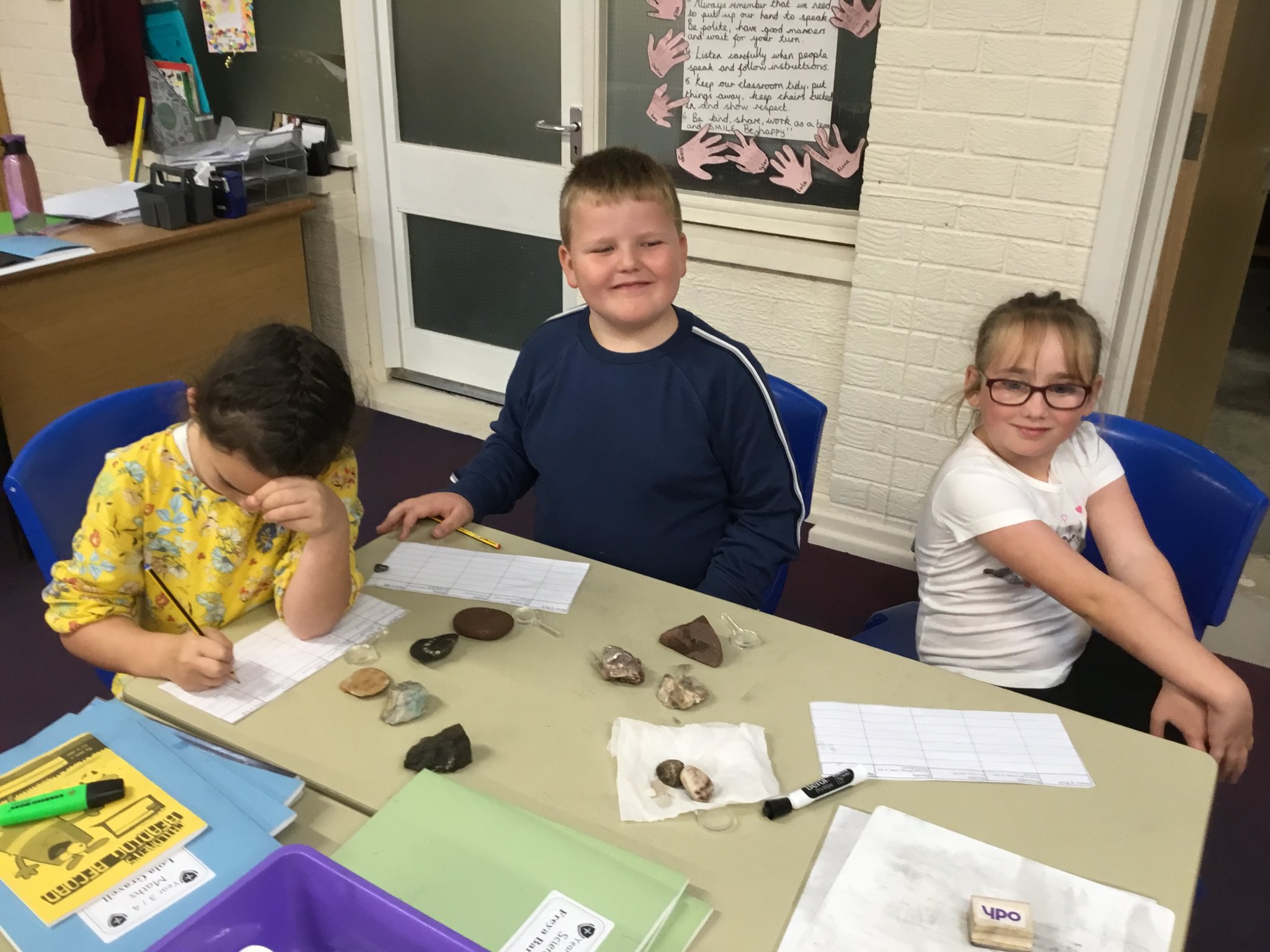 Image of Investigating properties of rocks