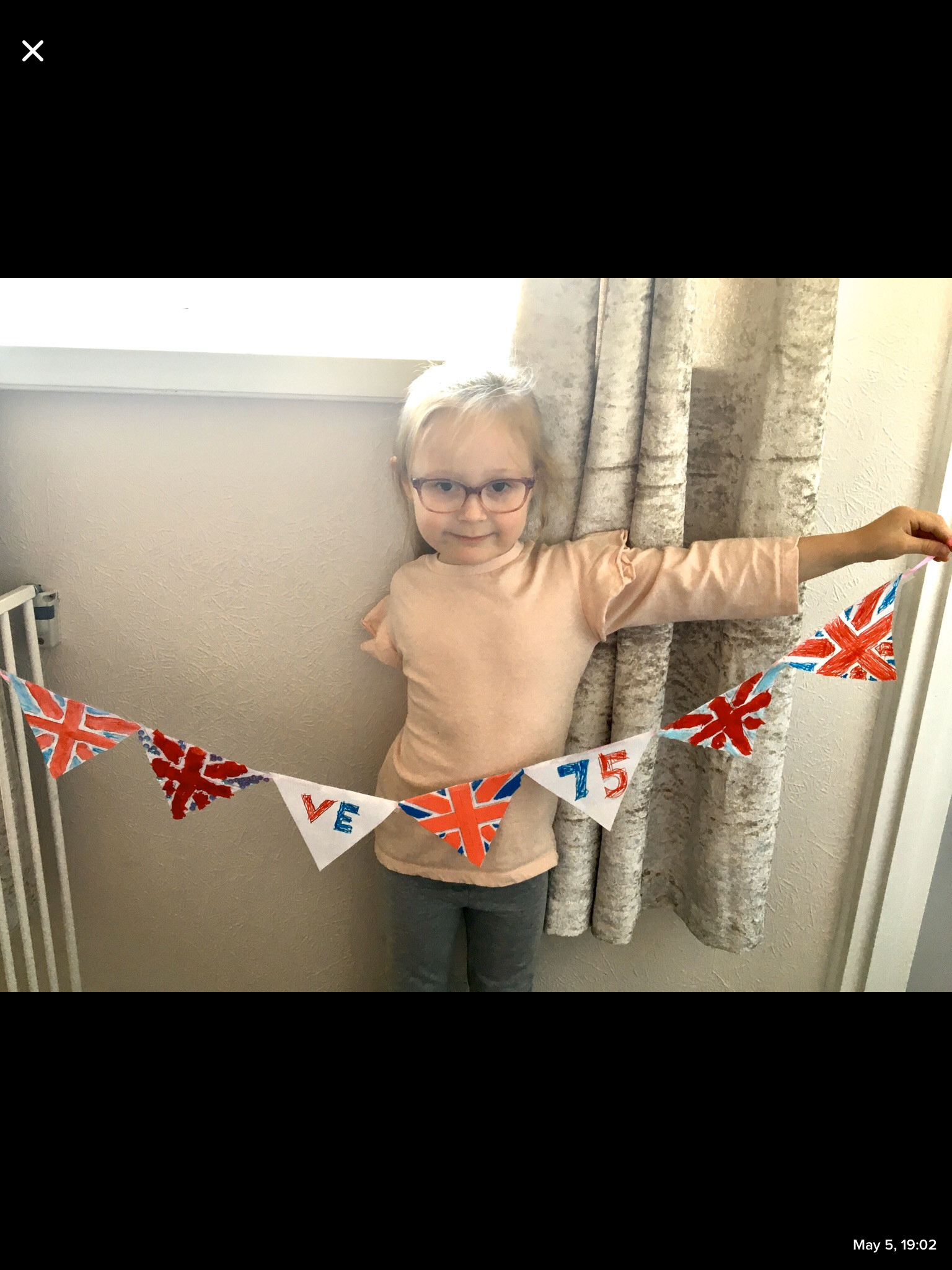 Image of Victorious in celebrating VE Day in Lockdown