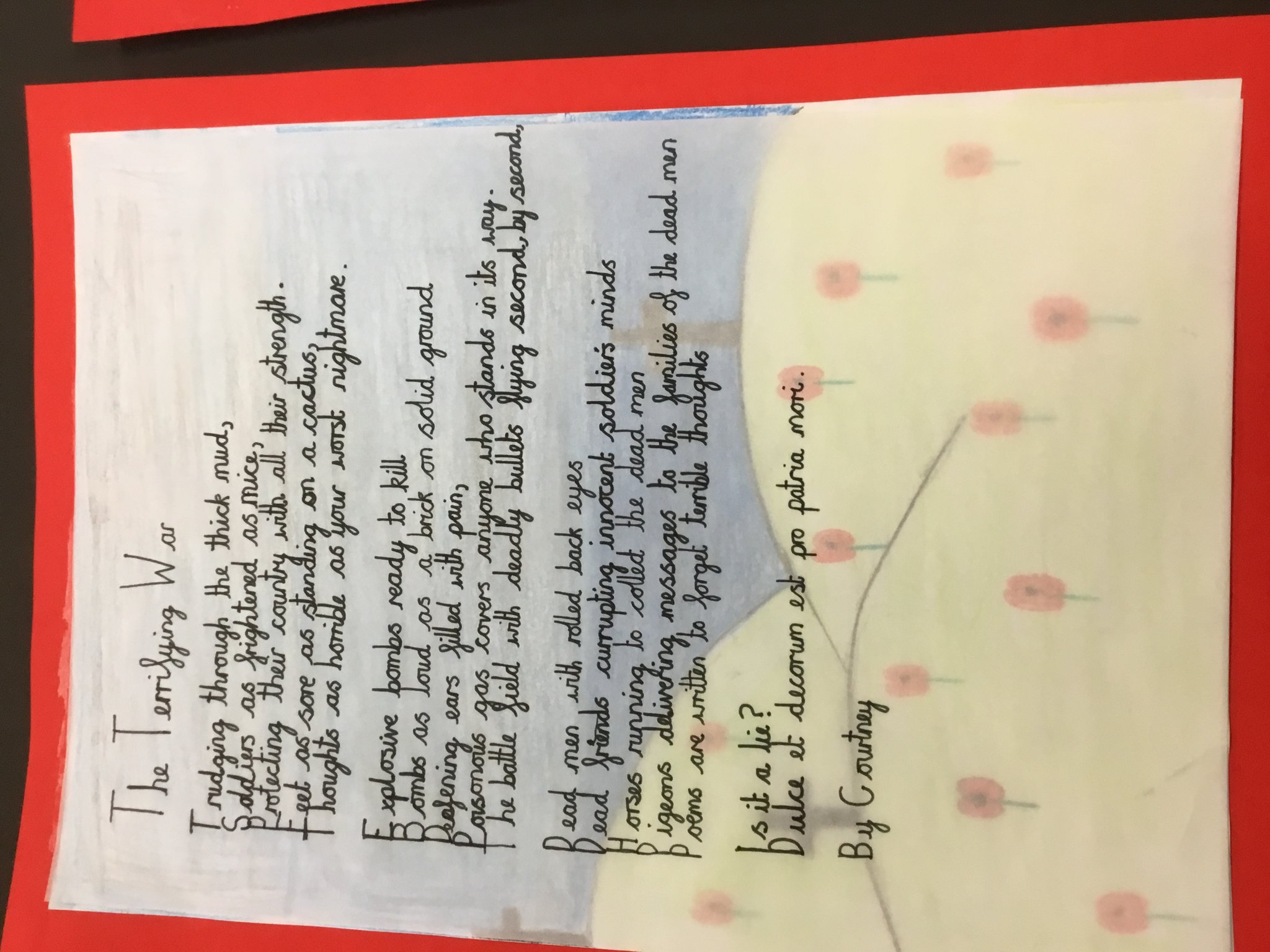 Image of Y6 War Poetry