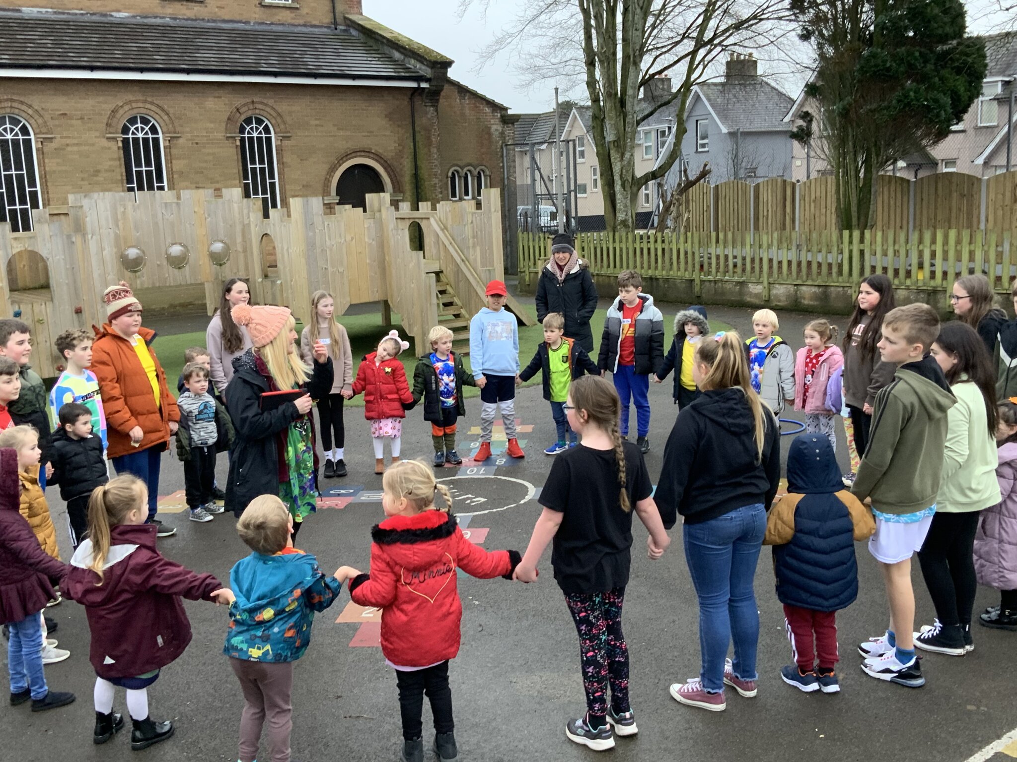 Image of Y6 and Reception celebrate Children’s Mental Health Week