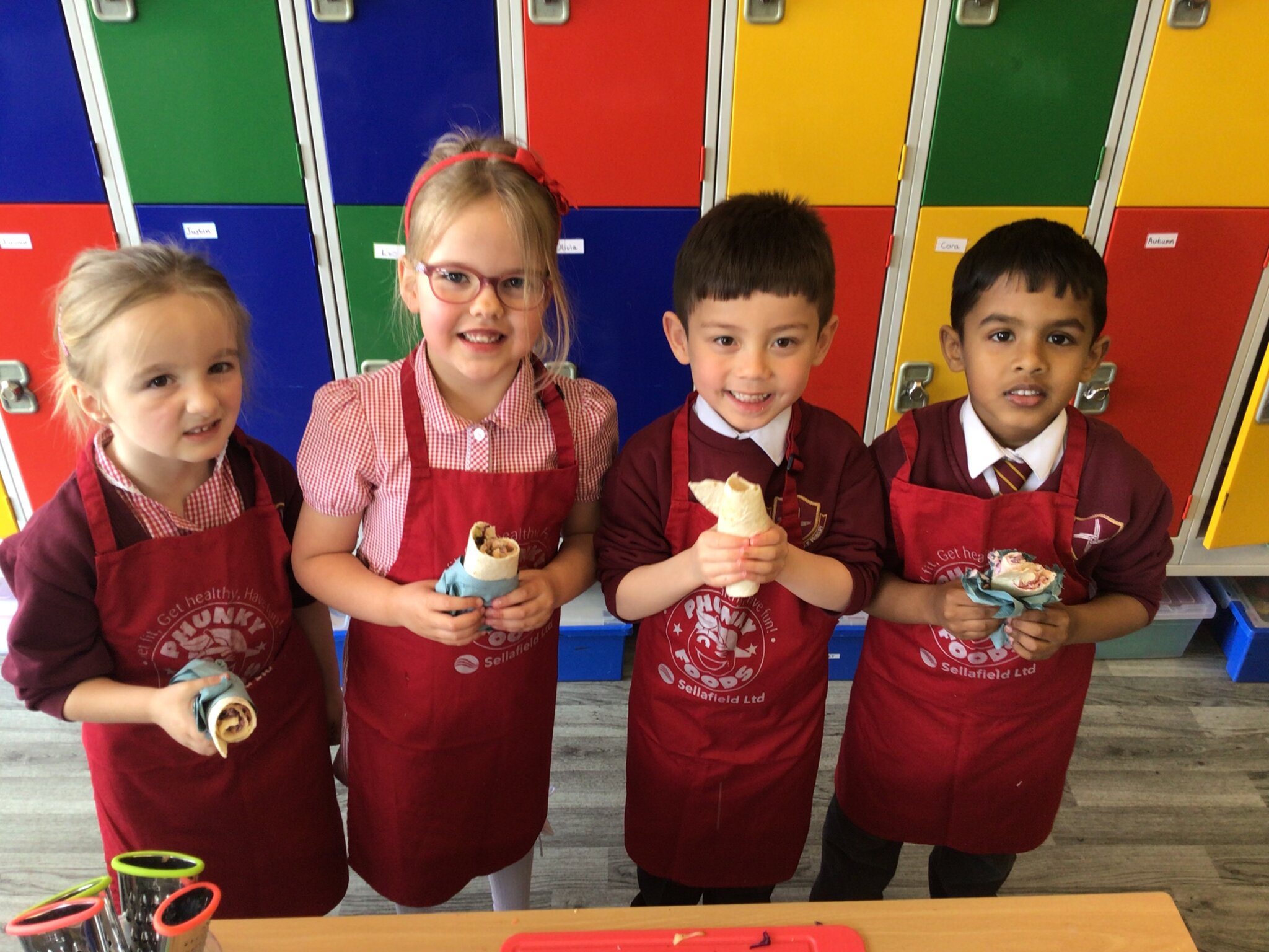 Image of Year 1 Chefs make ‘Rainbow Wraps’