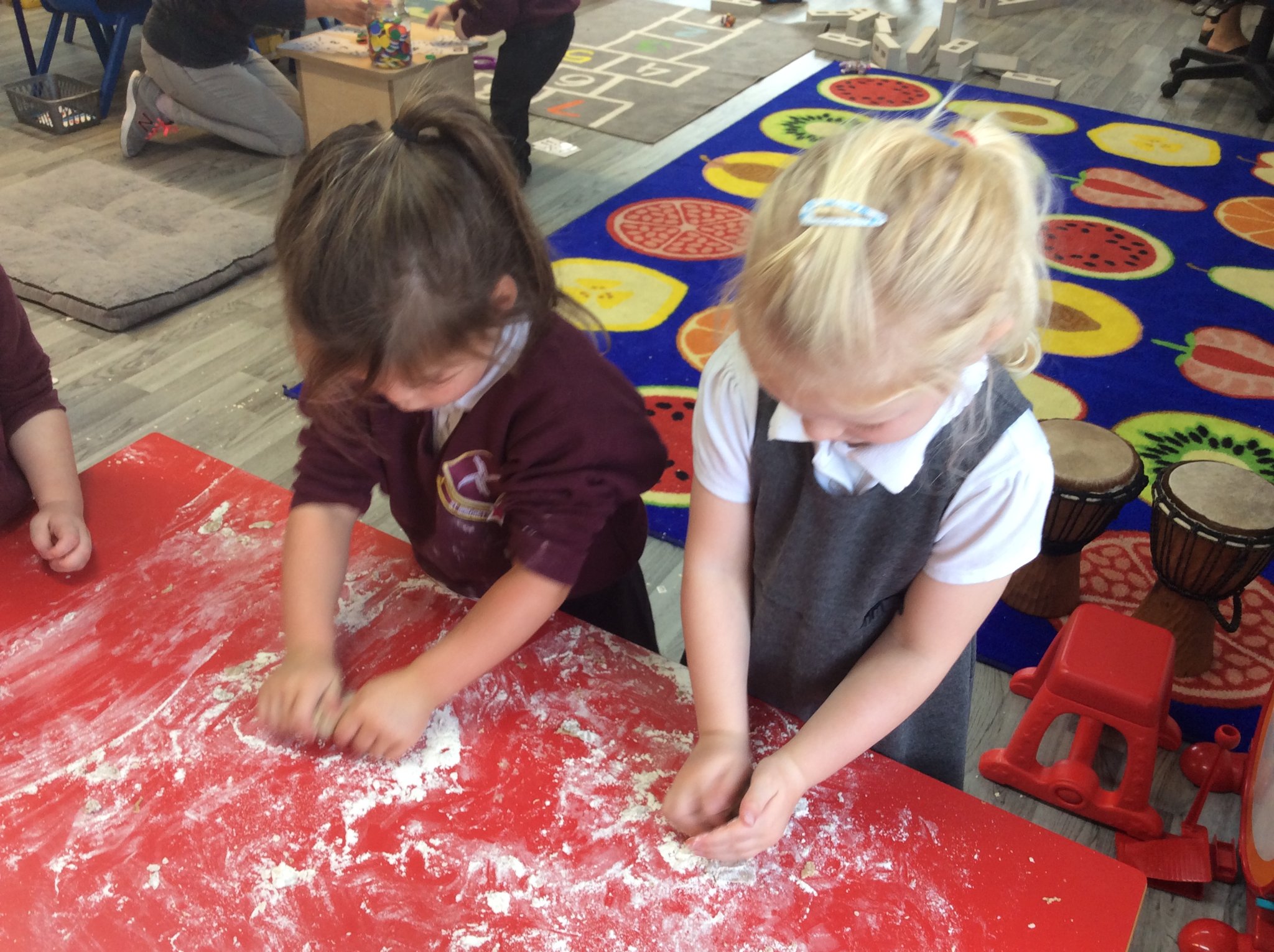 Image of Nursery making gingerbread men and ladies