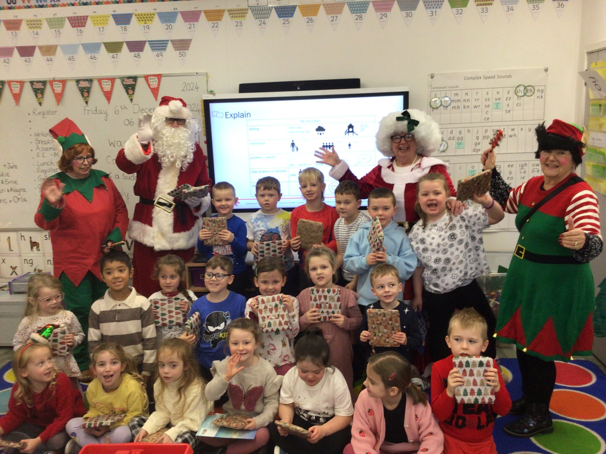 Image of Year 1’s Christmas Surprise Visit 