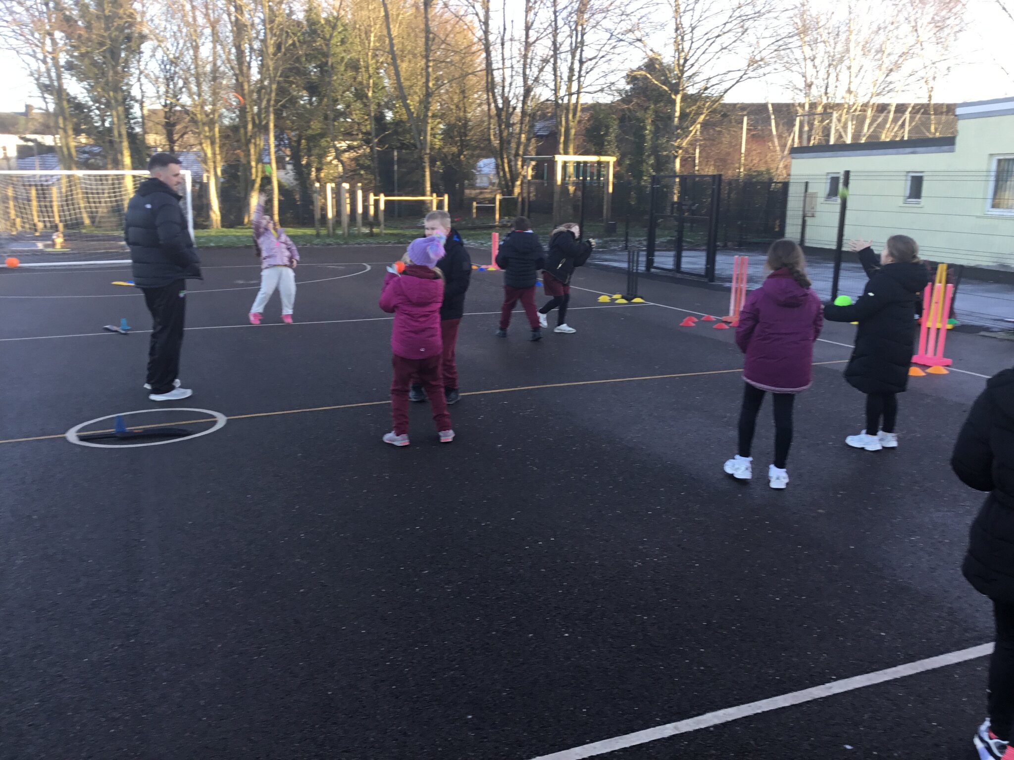 Image of Year 3 practice their Cricket Skills 2025