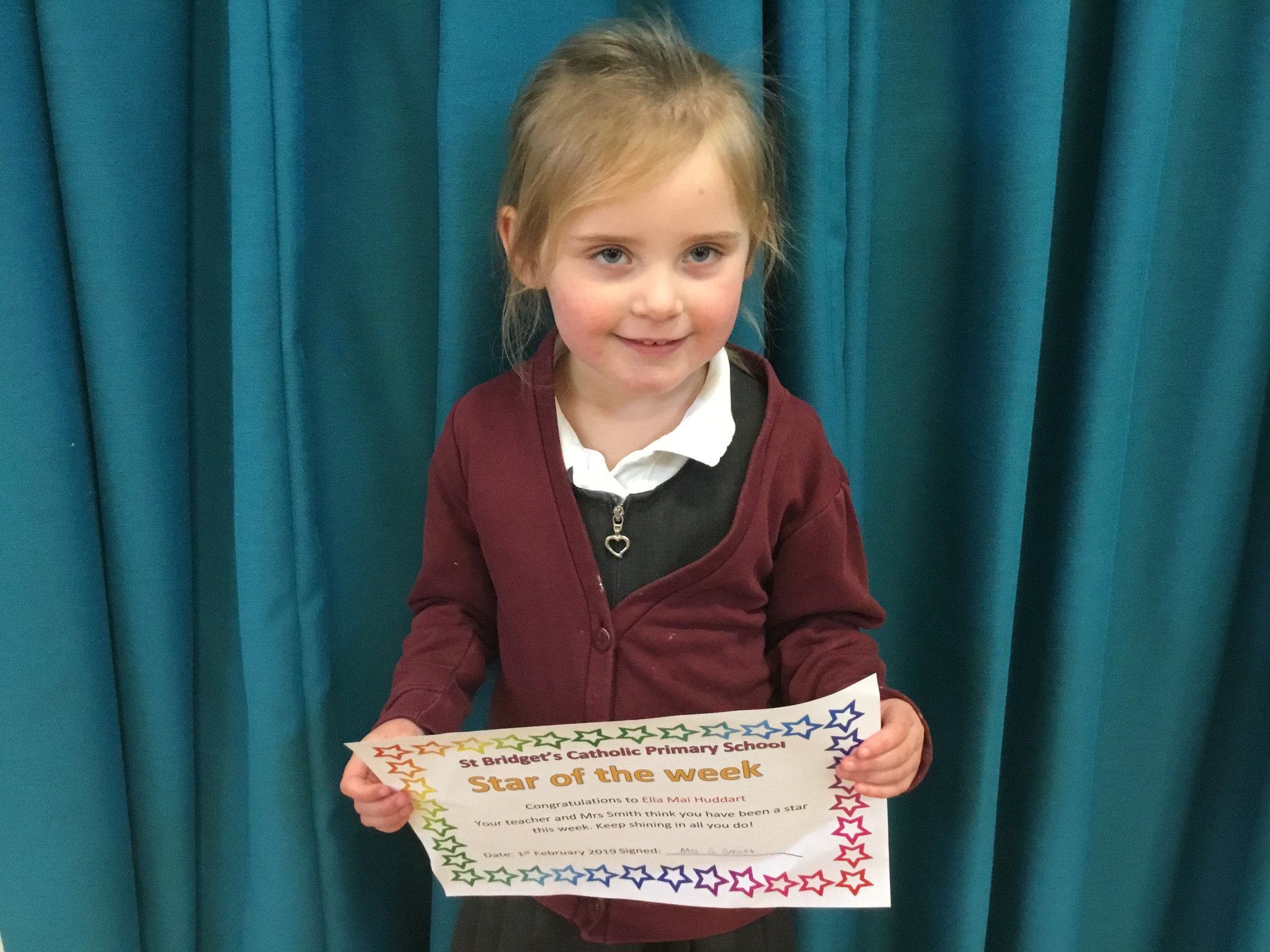 Image of Last week’s Star of the week in Nursery 