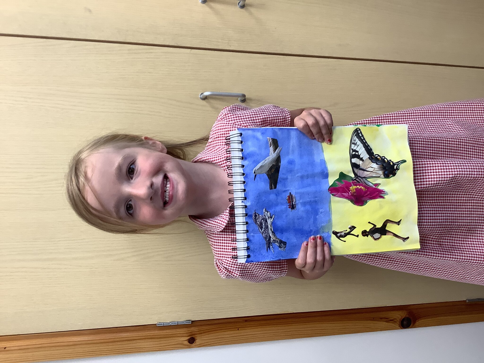 Image of Collage Painting in Year 2